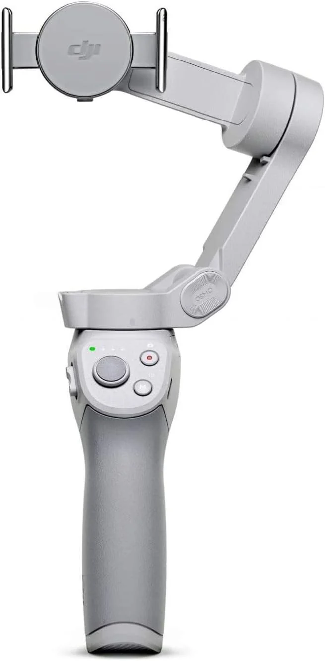 DJI OM 4 - لرزشگیر گیمبال 3 محوره تلفن هوشمند با سه پایه گریپ، مناسب برای ویدیوهای زنده یوتیوب و ولاگ برای آیفون و اندروید