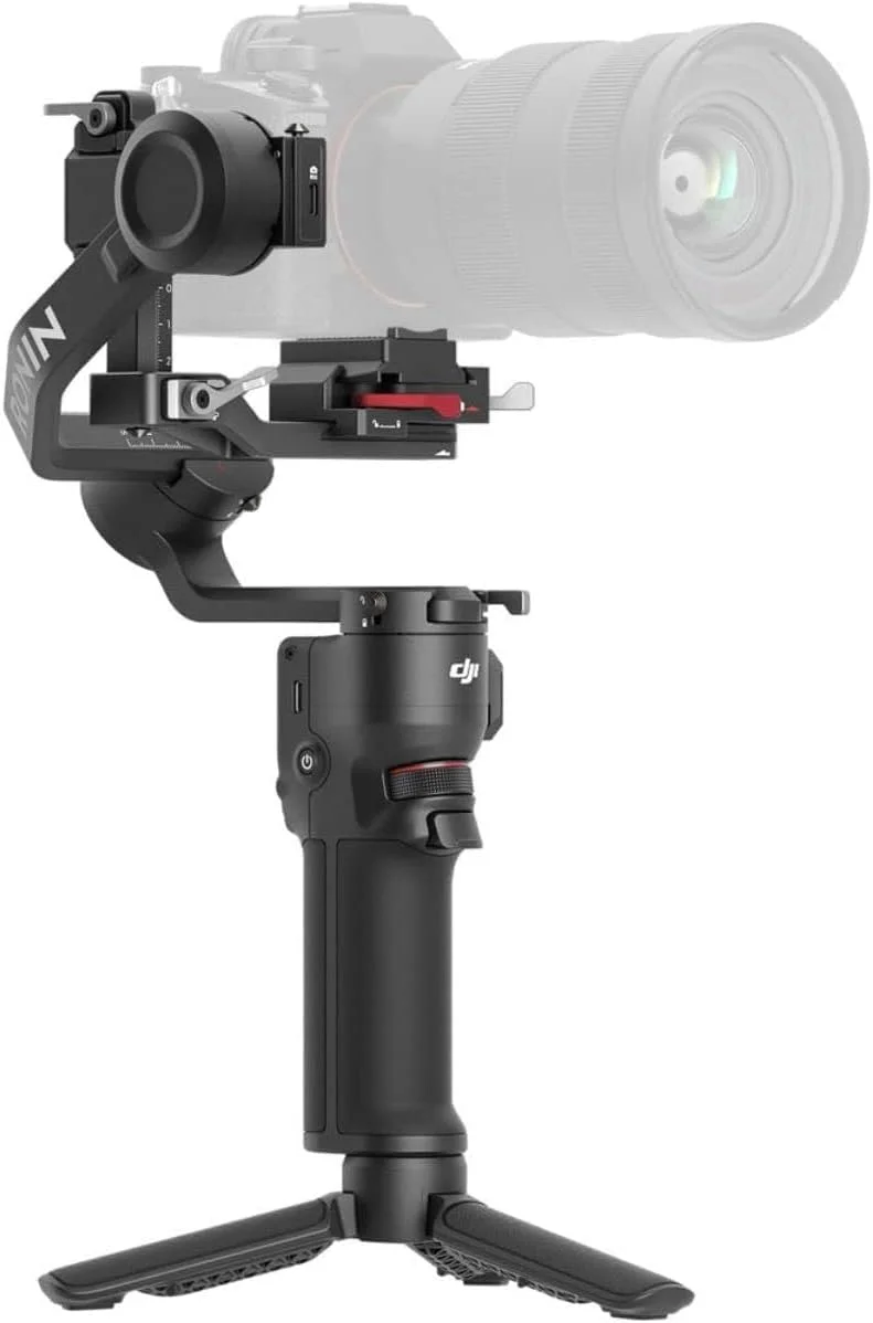 DJI RS 3 Mini، لرزشگیر سبک وزن 3 محوره برای دوربین های بدون آینه کانن/سونی/پاناسونیک/نیکون/فوجی فیلم، بارگیری تست شده 2 کیلوگرم (4.4 پوند)، کنترل شاتر بلوتوث، فیلمبرداری عمودی بومی