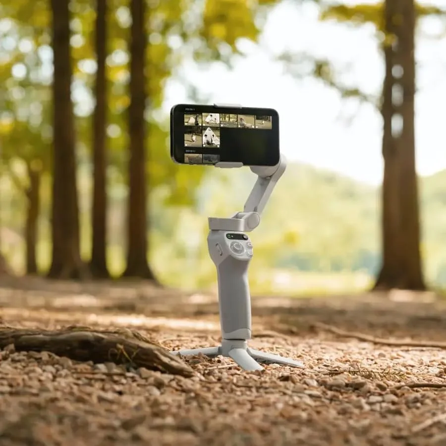 DJI Osmo Mobile SE لرزشگیر گیمبال 3 محوره تلفن هوشمند، گیمبال تلفن برای آیفون، اندروید، ShotGuides، ActiveTrack 6.0، لرزشگیر ولاگینگ برای TikTok، مسافرت، یوتیوب، با MSD 256 گیگابایتی