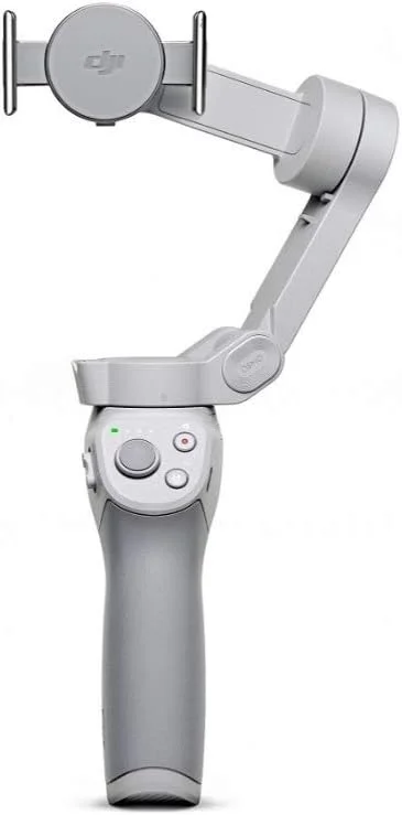 DJI OM 4 - لرزشگیر گیمبال 3 محوره تلفن هوشمند با سه پایه گریپ، مناسب برای ویدیوهای زنده یوتیوب و ولاگ برای آیفون و اندروید