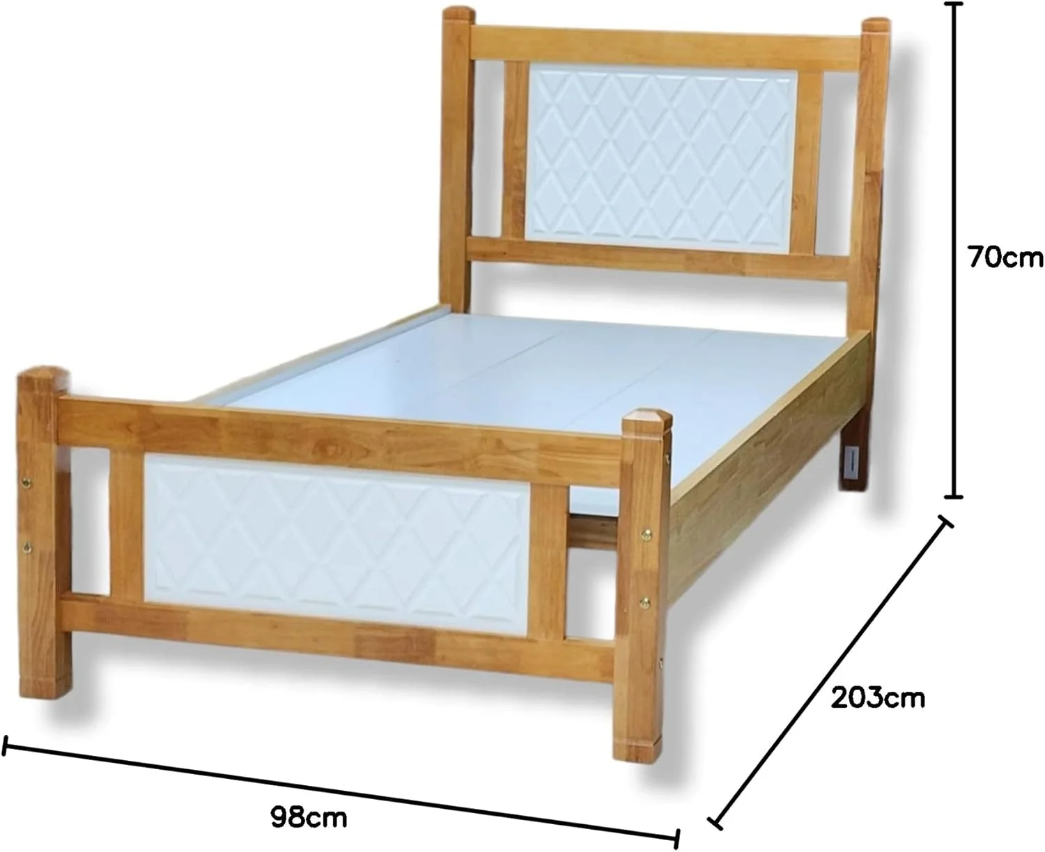 Modern & Sublime Design Fully Wooden Single Bed 90x190 cm HS-102-90 Modern & Sublime Design Fully Wooden Single Bed 90x190 cm HS-102-90