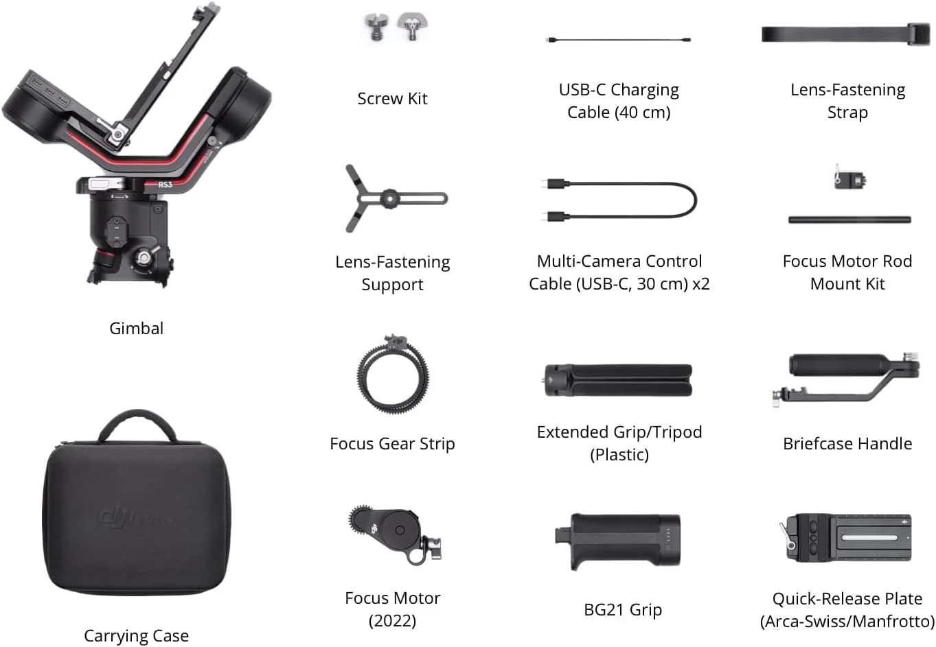 DJI RS 3 Combo - 3-Axis Gimbal Stabilizer for DSLR and Mirrorless Camera, Automated Axis Locks, 1.8" OLED Touchscreen, RS Stabilization Algorithm, black, UAE Version with Official Warranty Support DJI RS 3 Combo - 3-Axis Gimbal Stabilizer for DSLR and Mirrorless Camera, Automated Axis Locks, 1.8" OLED Touchscreen, RS Stabilization Algorithm, black, UAE Version with Official Warranty Support