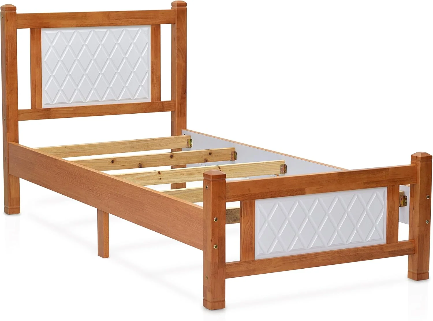 Best Modern & Sublime Design Fully Wooden Single Bed 90x190 cm MH-3999-Oak-White. Best Modern & Sublime Design Fully Wooden Single Bed 90x190 cm MH-3999-Oak-White.