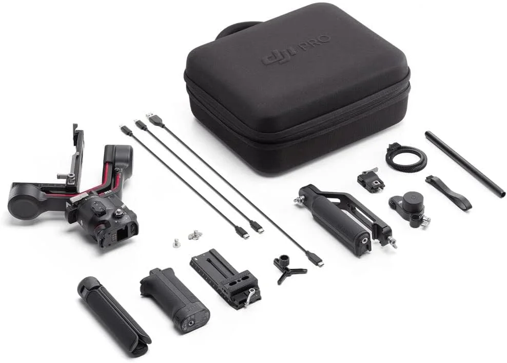 DJI RS 3 Combo - 3-Axis Gimbal Stabilizer for DSLR and Mirrorless Camera, Automated Axis Locks, 1.8" OLED Touchscreen, RS Stabilization Algorithm, black, UAE Version with Official Warranty Support DJI RS 3 Combo - 3-Axis Gimbal Stabilizer for DSLR and Mirrorless Camera, Automated Axis Locks, 1.8" OLED Touchscreen, RS Stabilization Algorithm, black, UAE Version with Official Warranty Support