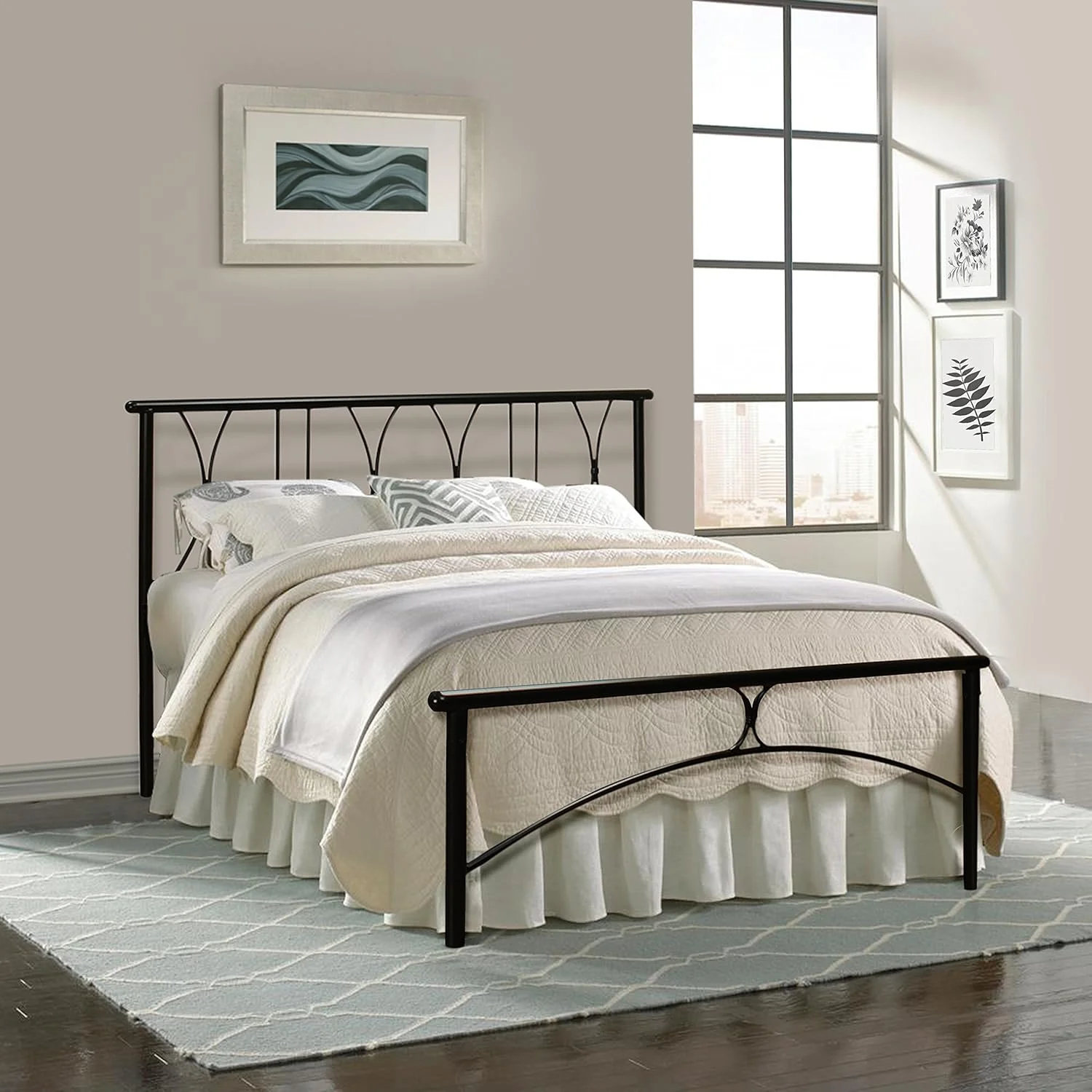 تختخواب دو نفره متالیکا سایز کوئین از FurnitureKraft