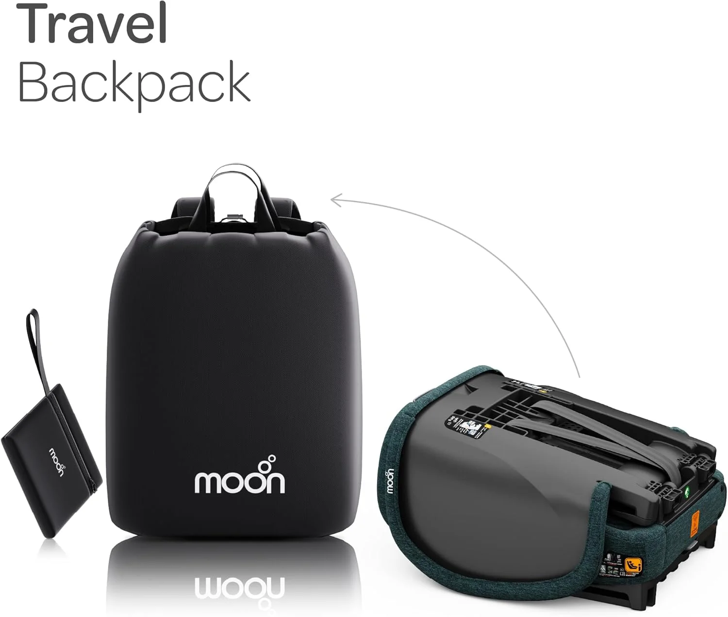 The Moon Brand Folda Plus Foldable Car Seat for Kids, Group 1/2/3 (15 Months – 12 Years, 9-36 kg), i-Size ECE R129 Certified, Removable Cup Holder & Base, Travel Friendly with Carry Bag-Green The Moon Brand Folda Plus Foldable Car Seat for Kids, Group 1/2/3 (15 Months – 12 Years, 9-36 kg), i-Size ECE R129 Certified, Removable Cup Holder & Base, Travel Friendly with Carry Bag-Green