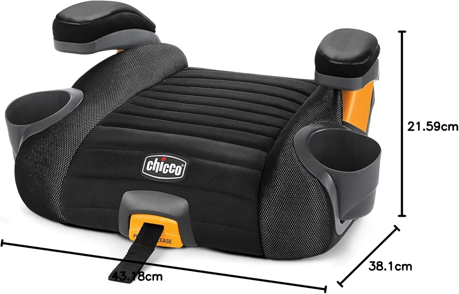 صندلی بوستر کودک چیکو GoFit® Plus مناسب 4 تا 10 سال، رنگ Iron