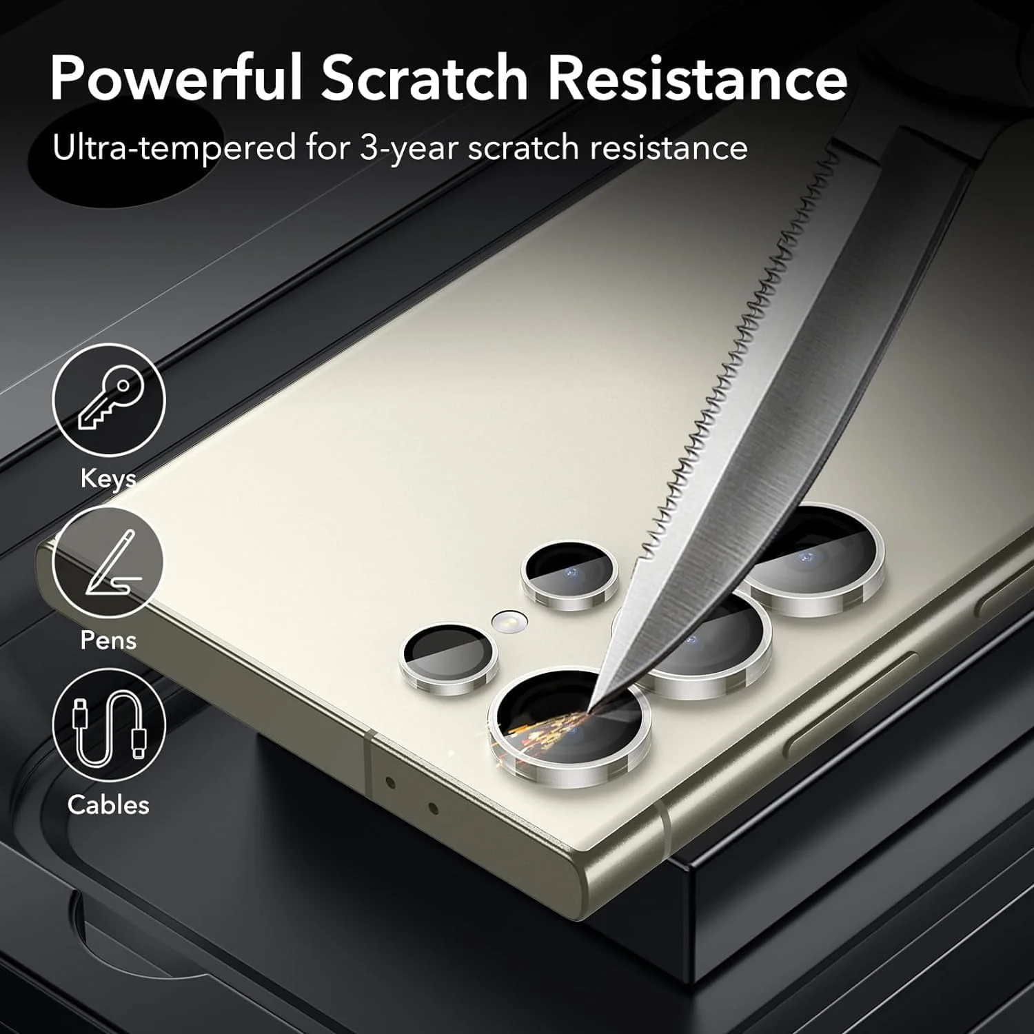 محافظ لنز دوربین ESR برای Samsung S23 Ultra - شفاف محافظ لنز دوربین ESR برای Samsung S23 Ultra - شفاف