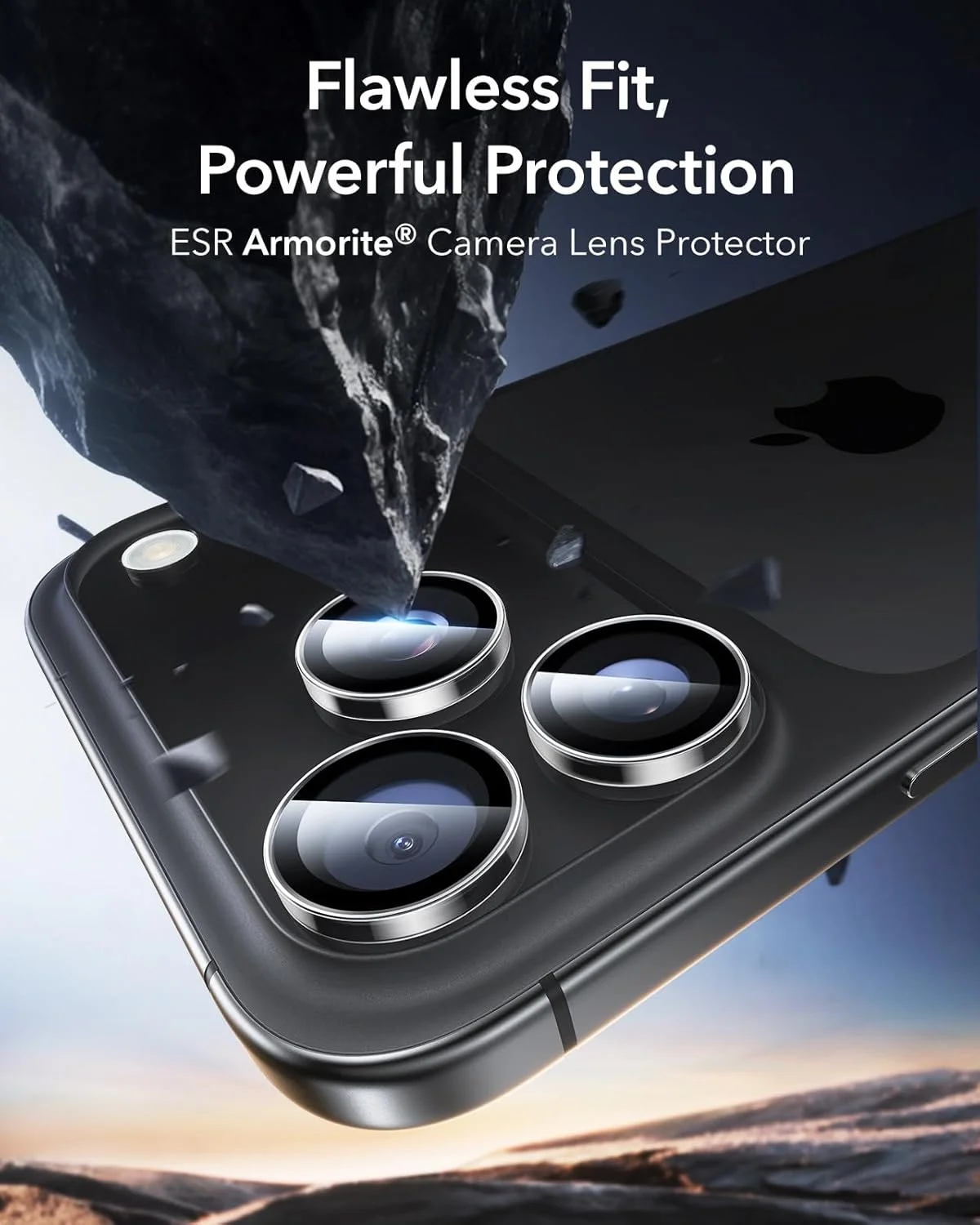 محافظ لنز دوربین ESR برای آیفون iPhone 17 Pro Max/17 Pro/16 ProMax/16Pro/15 ProMax/15Pro/14ProMax/14Pro، شیشه حرارت دیده سخت HD، مقاوم در برابر خراش، سری Armorite، بسته 1 عددی، شفاف محافظ لنز دوربین ESR برای آیفون iPhone 17 Pro Max/17 Pro/16 ProMax/16Pro/15 ProMax/15Pro/14ProMax/14Pro، شیشه حرارت دیده سخت HD، مقاوم در برابر خراش، سری Armorite، بسته 1 عددی، شفاف