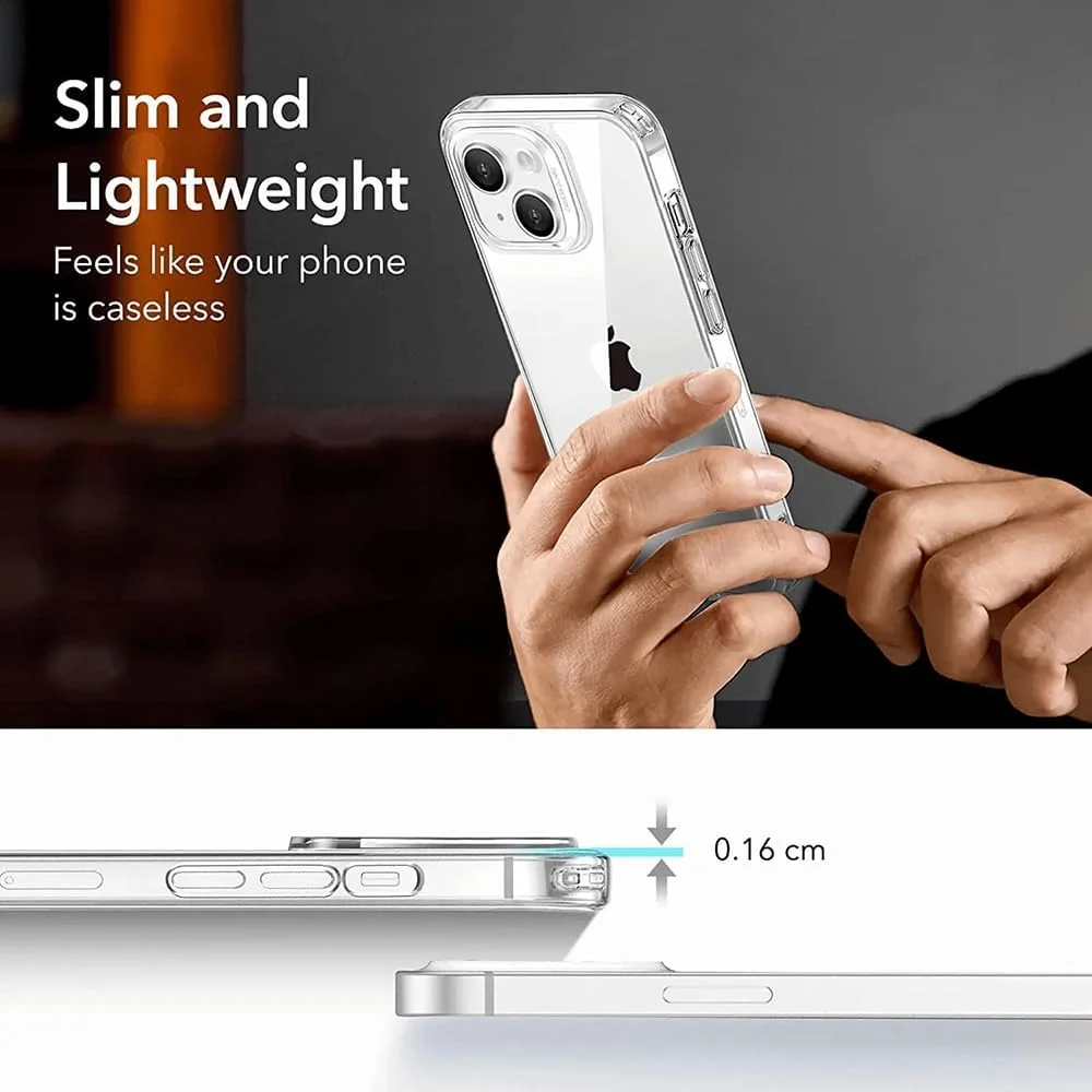 محافظ شفاف ESR Project Zero به همراه محافظ صفحه نمایش شیشه ای و محافظ لنز دوربین برای آیفون 14 پلاس - شفاف محافظ شفاف ESR Project Zero به همراه محافظ صفحه نمایش شیشه ای و محافظ لنز دوربین برای آیفون 14 پلاس - شفاف