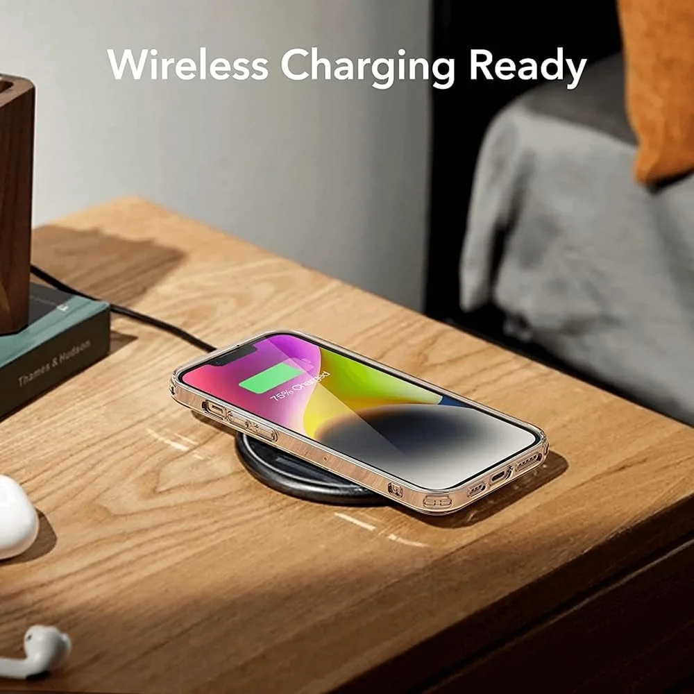 محافظ شفاف ESR Project Zero به همراه محافظ صفحه نمایش شیشه ای و محافظ لنز دوربین برای آیفون 14 پلاس - شفاف محافظ شفاف ESR Project Zero به همراه محافظ صفحه نمایش شیشه ای و محافظ لنز دوربین برای آیفون 14 پلاس - شفاف