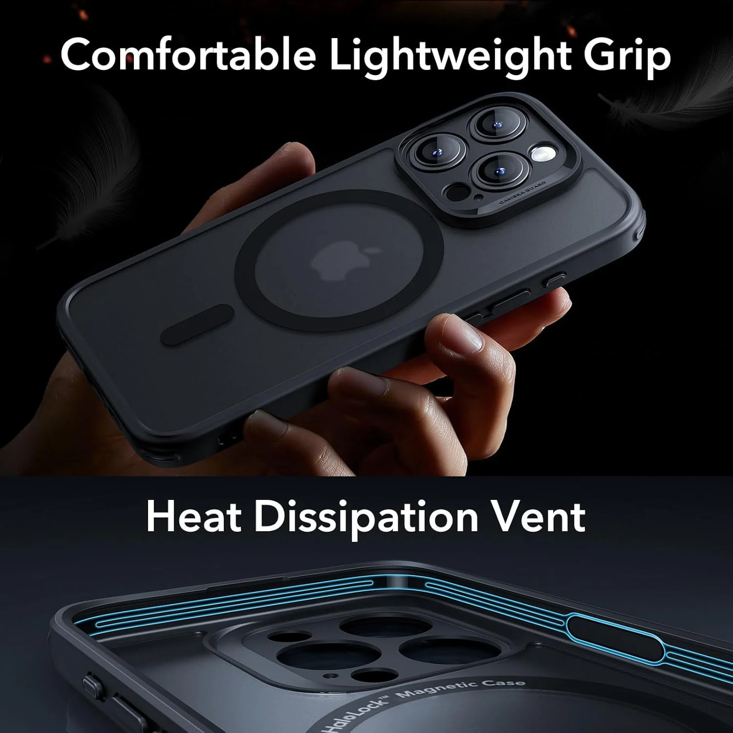 مجموعه محافظ آیفون 15 پرو ESR (5 در 1)، قاب مات نیمه شفاف با محافظ صفحه نمایش و محافظ لنز دوربین، سازگار با MagSafe، محافظت درجه نظامی، سری کلاسیک، مشکی مات مجموعه محافظ آیفون 15 پرو ESR (5 در 1)، قاب مات نیمه شفاف با محافظ صفحه نمایش و محافظ لنز دوربین، سازگار با MagSafe، محافظت درجه نظامی، سری کلاسیک، مشکی مات