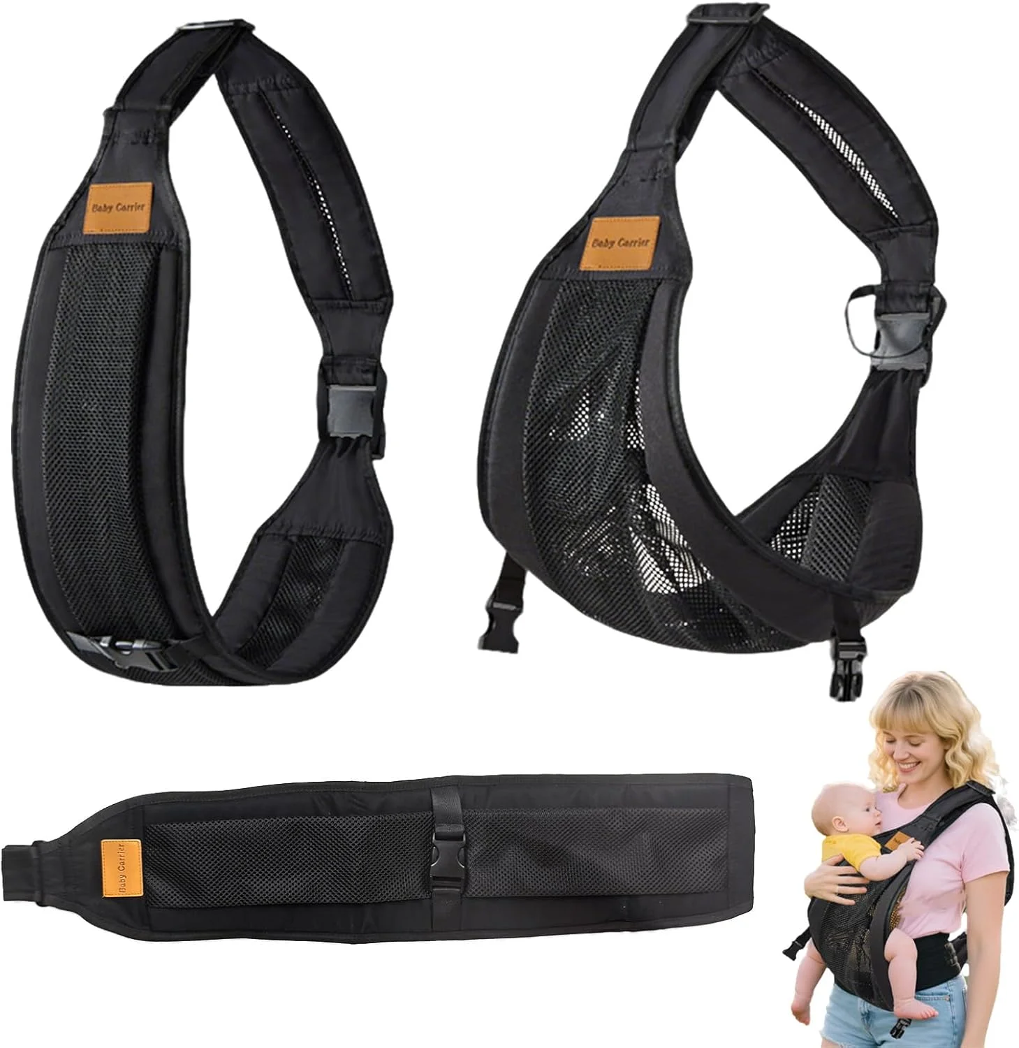 آغوشی نوزاد، آغوشی بچه از بدو تولد، آغوشی کناری کودک نوپا با بند پهن و راحت، آغوشی ارگونومیک قابل تنظیم برای 0-36 ماه، آغوشی توری تنفسی آغوشی نوزاد، آغوشی بچه از بدو تولد، آغوشی کناری کودک نوپا با بند پهن و راحت، آغوشی ارگونومیک قابل تنظیم برای 0-36 ماه، آغوشی توری تنفسی