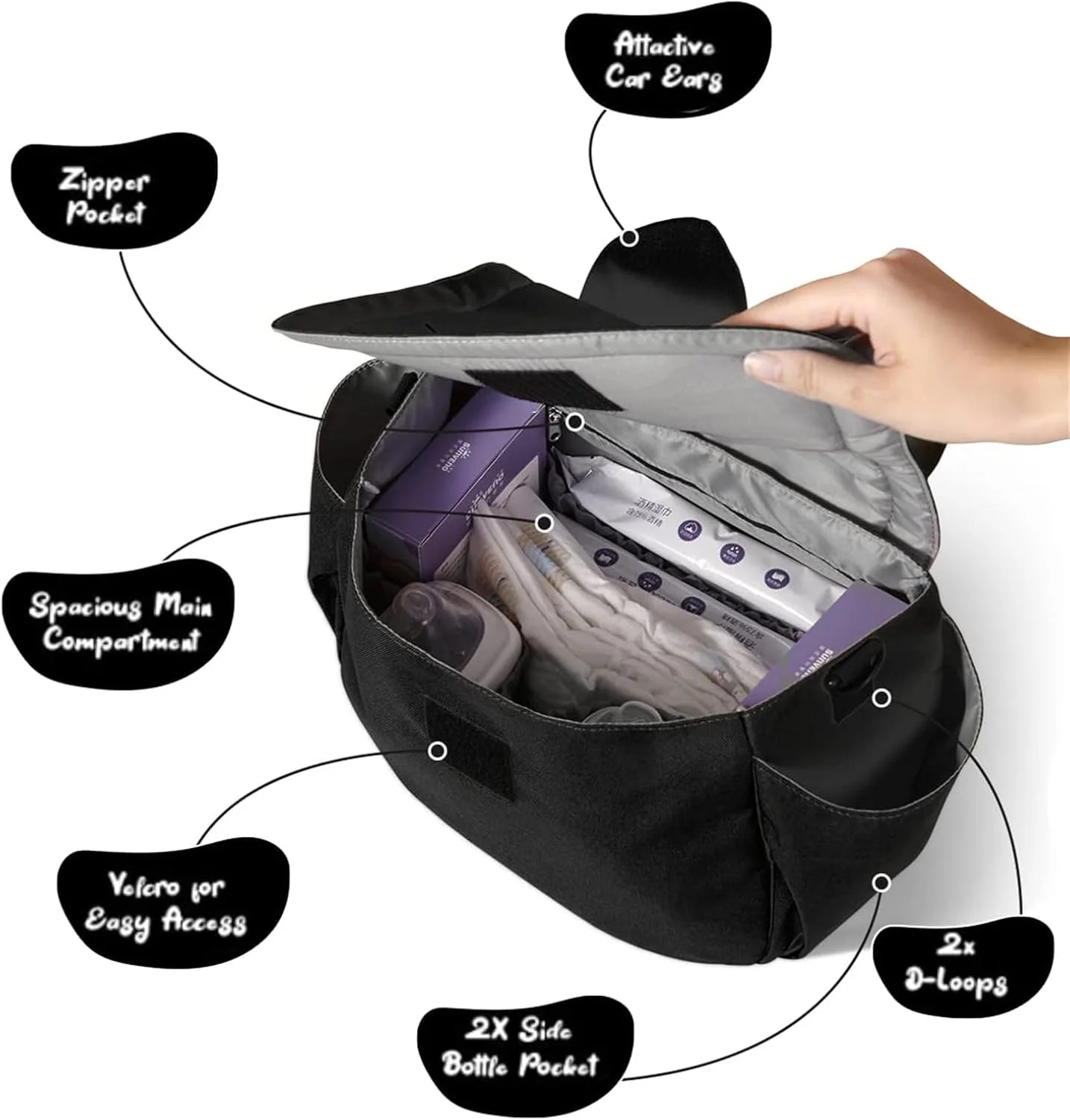 کیف ارگانایزر универсальный коляски TERRIFI با جا لیوانی عایق، بند شانه و محفظه پوشک - کیف مسافرتی ایده آل برای مادران کیف ارگانایزر универсальный коляски TERRIFI با جا لیوانی عایق، بند شانه و محفظه پوشک - کیف مسافرتی ایده آل برای مادران