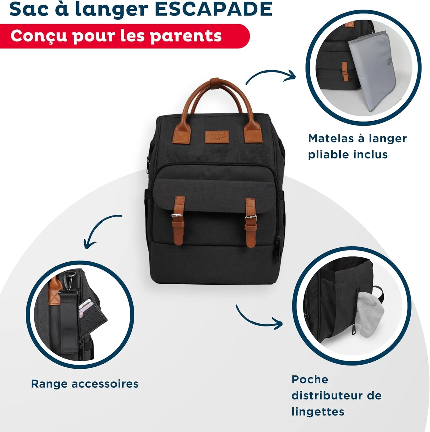 ترموبابی - کیف لوازم کودک با لوازم جانبی - کوله پشتی کاربردی - 5 جعبه نگهداری - قاشق های ارگونومیک - شیشه شیر و نگهدارنده شیر - مجموعه کامل برای والدین ترموبابی - کیف لوازم کودک با لوازم جانبی - کوله پشتی کاربردی - 5 جعبه نگهداری - قاشق های ارگونومیک - شیشه شیر و نگهدارنده شیر - مجموعه کامل برای والدین