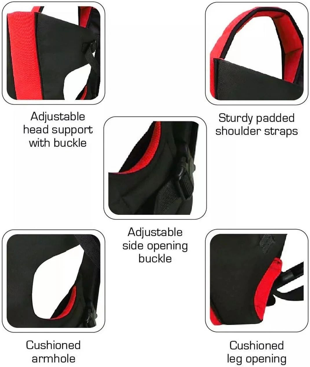 آغوشی کودک سان بیبی مدل SB-5005 (قرمز) آغوشی کودک سان بیبی مدل SB-5005 (قرمز)