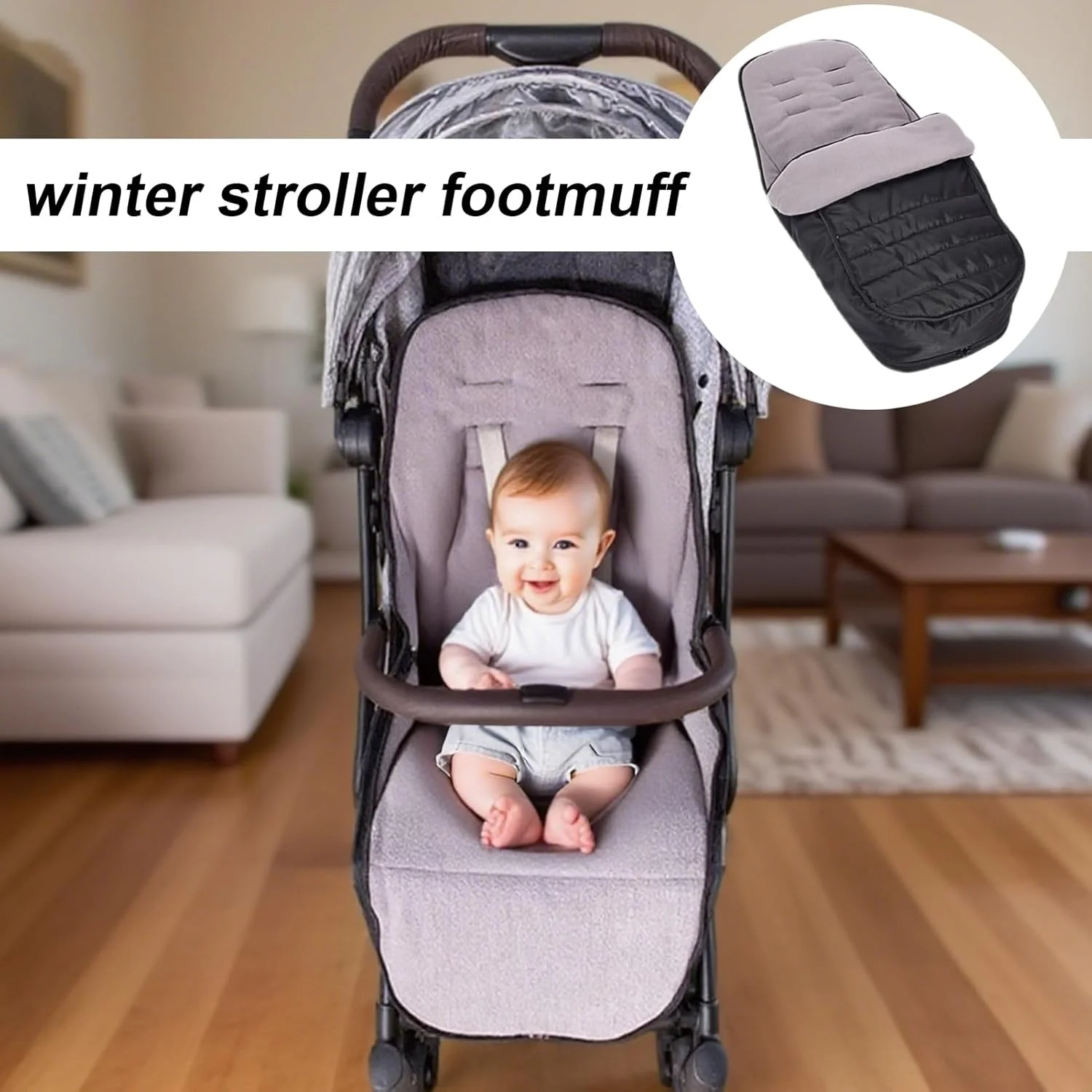 Stroller Cover Winter | Warm Bunting Bag Winter Stroller Sleeping Bag,Waterproof Blanket for Carriers Outdoor Travel Pushchairs Prams Car Seats Kids Playground Park Shopping