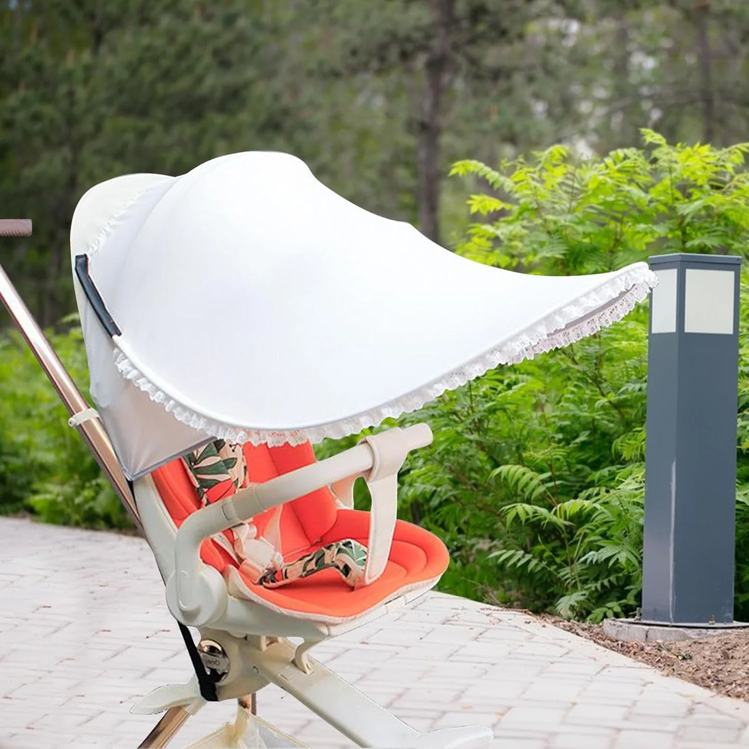 سایه بان تاشو کالسکه - آفتابگیر کالسکه برای لوازم جانبی کالسکه - محافظت در برابر اشعه ماوراء بنفش، سایه بان قابل تنظیم، سایه بان تاشو برای تخت مسافرتی، صندلی ماشین، کالسکه، نوزاد، کودک نوپا، صندلی چرخدار