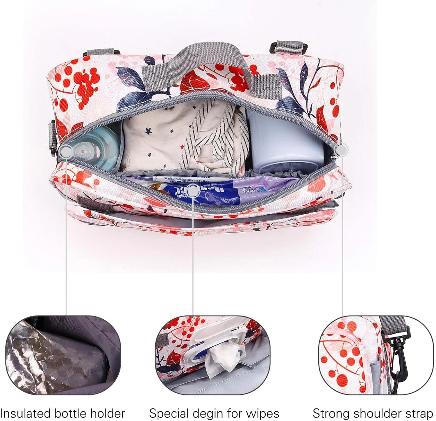 کیف لوازم کودک برای کالسکه، کیف سازمان دهنده کالسکه کودک - کیف قابل حمل مادر برای بیرون رفتن با کودک، کیف لوازم جانبی کالسکه کودک کیف لوازم کودک برای کالسکه، کیف سازمان دهنده کالسکه کودک - کیف قابل حمل مادر برای بیرون رفتن با کودک، کیف لوازم جانبی کالسکه کودک