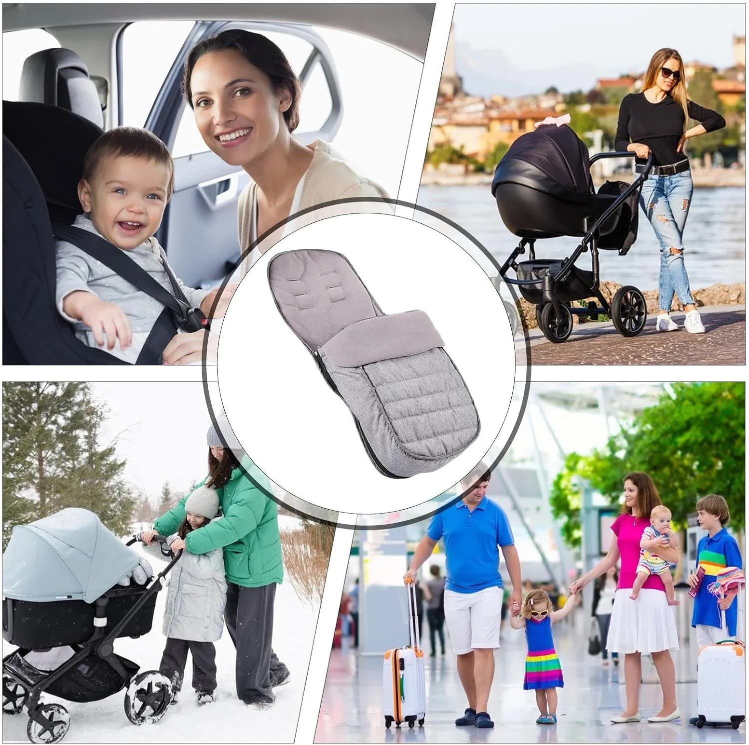 کیسه خواب کالسکه | زیرانداز گرم کننده پا برای کالسکه کودک - پتوی ضد آب برای حمل نوزاد، مسافرت در فضای باز، کالسکه، صندلی ماشین، زمین بازی کودکان، پارک، خرید کیسه خواب کالسکه | زیرانداز گرم کننده پا برای کالسکه کودک - پتوی ضد آب برای حمل نوزاد، مسافرت در فضای باز، کالسکه، صندلی ماشین، زمین بازی کودکان، پارک، خرید
