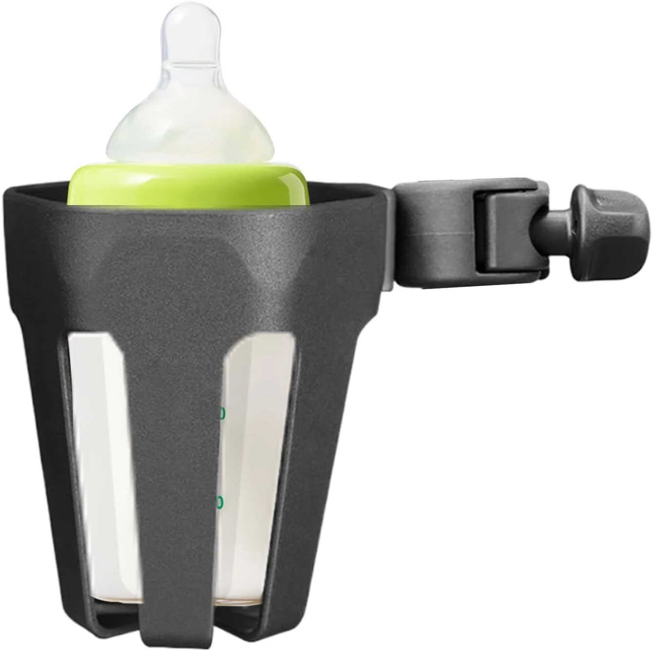 نگهدارنده فنجان کالسکه - نگهدارنده نوشیدنی با چرخش 360 درجه، لوازم جانبی کالسکه برای پارک، مسافرت، خرید در فضای باز و زمین بازی