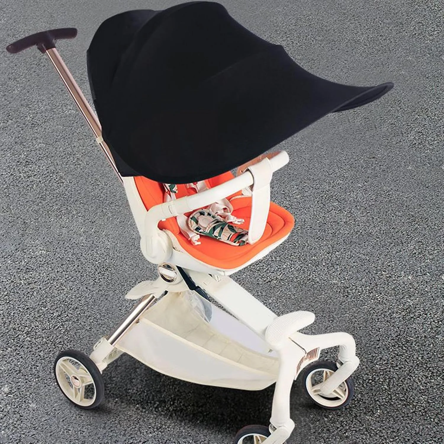 سایه بان آفتاب برای کالسکه، سایه بان کالسکه کودک | محافظت در برابر اشعه ماوراء بنفش سایه بان قابل تنظیم تاشو چتر آفتابی برای صندلی ماشین تخت مسافرتی کالسکه کودک
