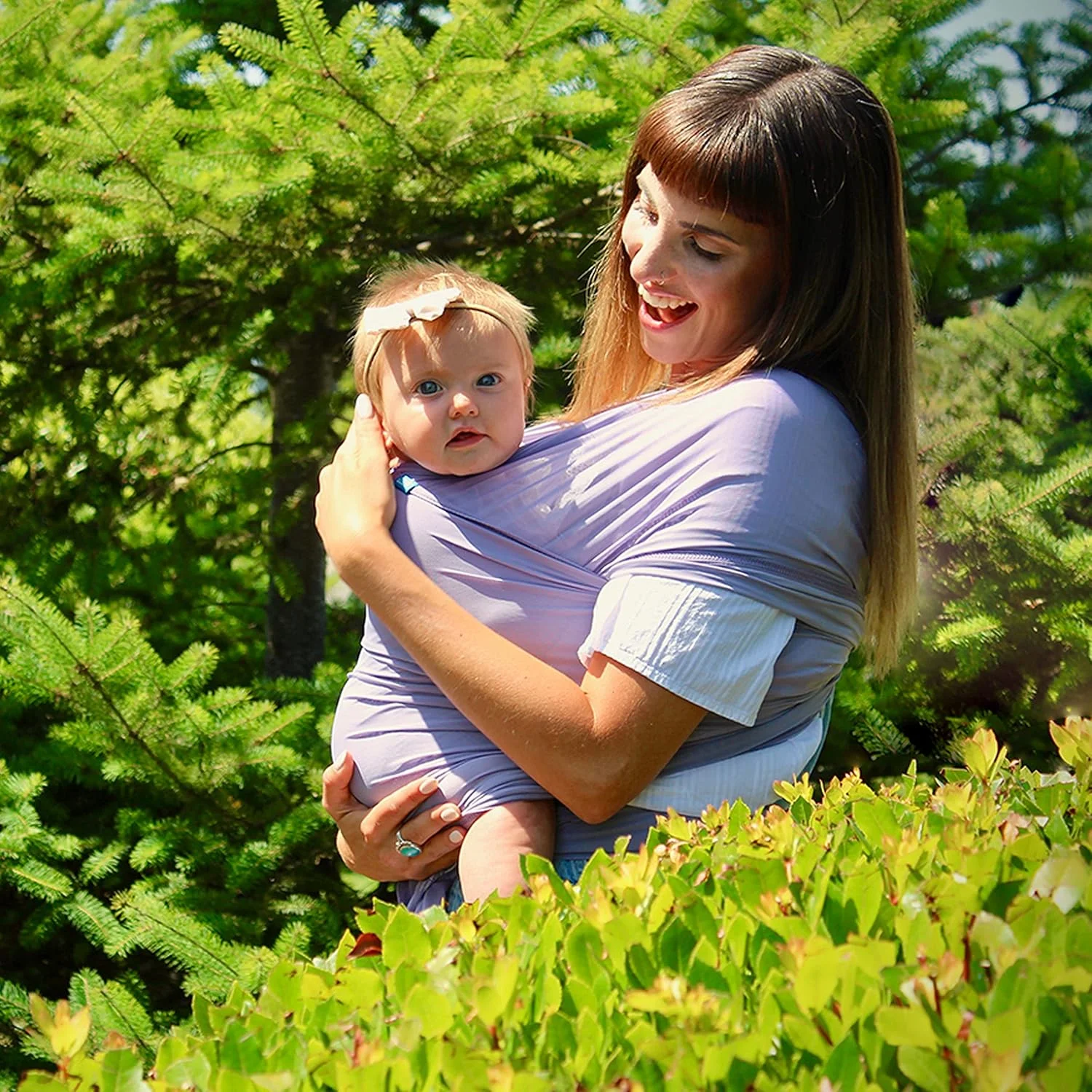 آغوشی نوزاد Diono We Made Me Flow، فوق العاده کشسان، خنک و راحت برای نوزادان از 3.6 تا 15.9 کیلوگرم، اسطوخودوس 20090-GL-03