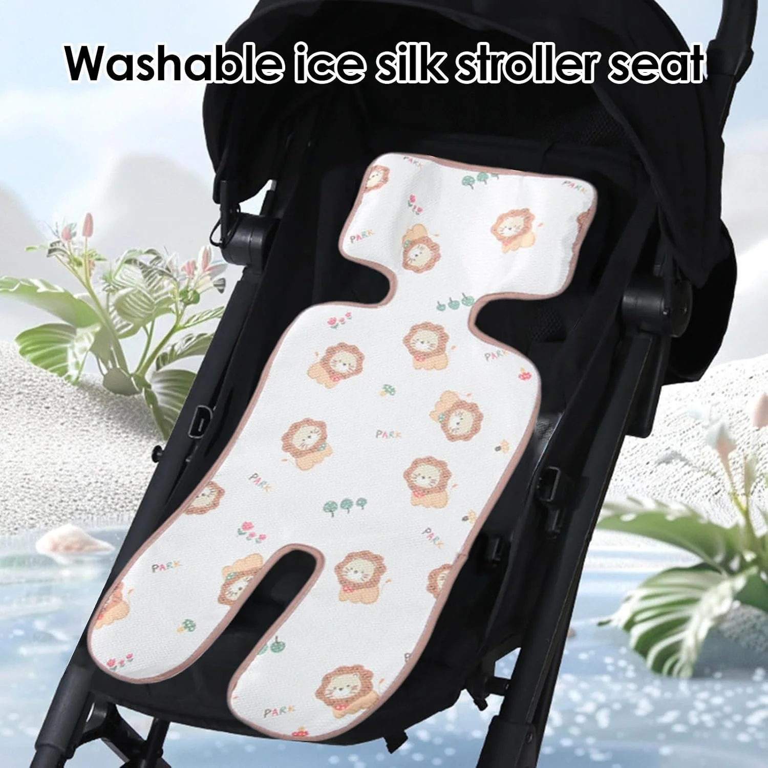 پد خنک کننده کالسکه - پد خنک کننده کالسکه، تشک خنک کننده صندلی ماشین، کوسن ابریشمی یخی، آستر نرم و تنفسی لوازم جانبی صندلی ماشین برای پیاده روی تولد نوزادان دختر و پسر پد خنک کننده کالسکه - پد خنک کننده کالسکه، تشک خنک کننده صندلی ماشین، کوسن ابریشمی یخی، آستر نرم و تنفسی لوازم جانبی صندلی ماشین برای پیاده روی تولد نوزادان دختر و پسر