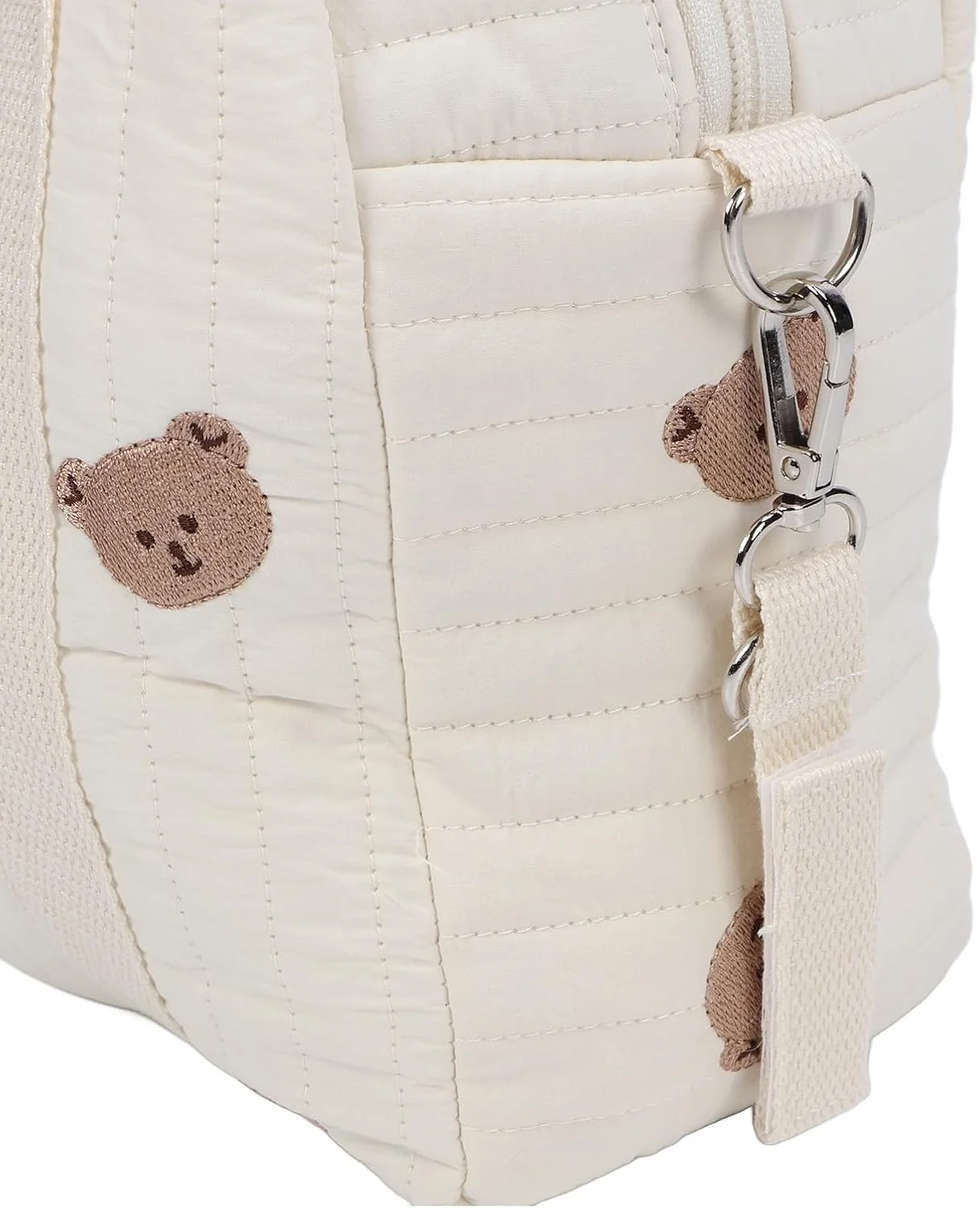 کیف لوازم کودک برای کالسکه، کیف بزرگ و جادار لوازم نوزاد با زیپ، کیف دستی گلدوزی شده مادر و لوازم جانبی کالسکه برای پوشک، تلفن، کلید، اسباب بازی و وسایل کودک (طرح خرس) کیف لوازم کودک برای کالسکه، کیف بزرگ و جادار لوازم نوزاد با زیپ، کیف دستی گلدوزی شده مادر و لوازم جانبی کالسکه برای پوشک، تلفن، کلید، اسباب بازی و وسایل کودک (طرح خرس)