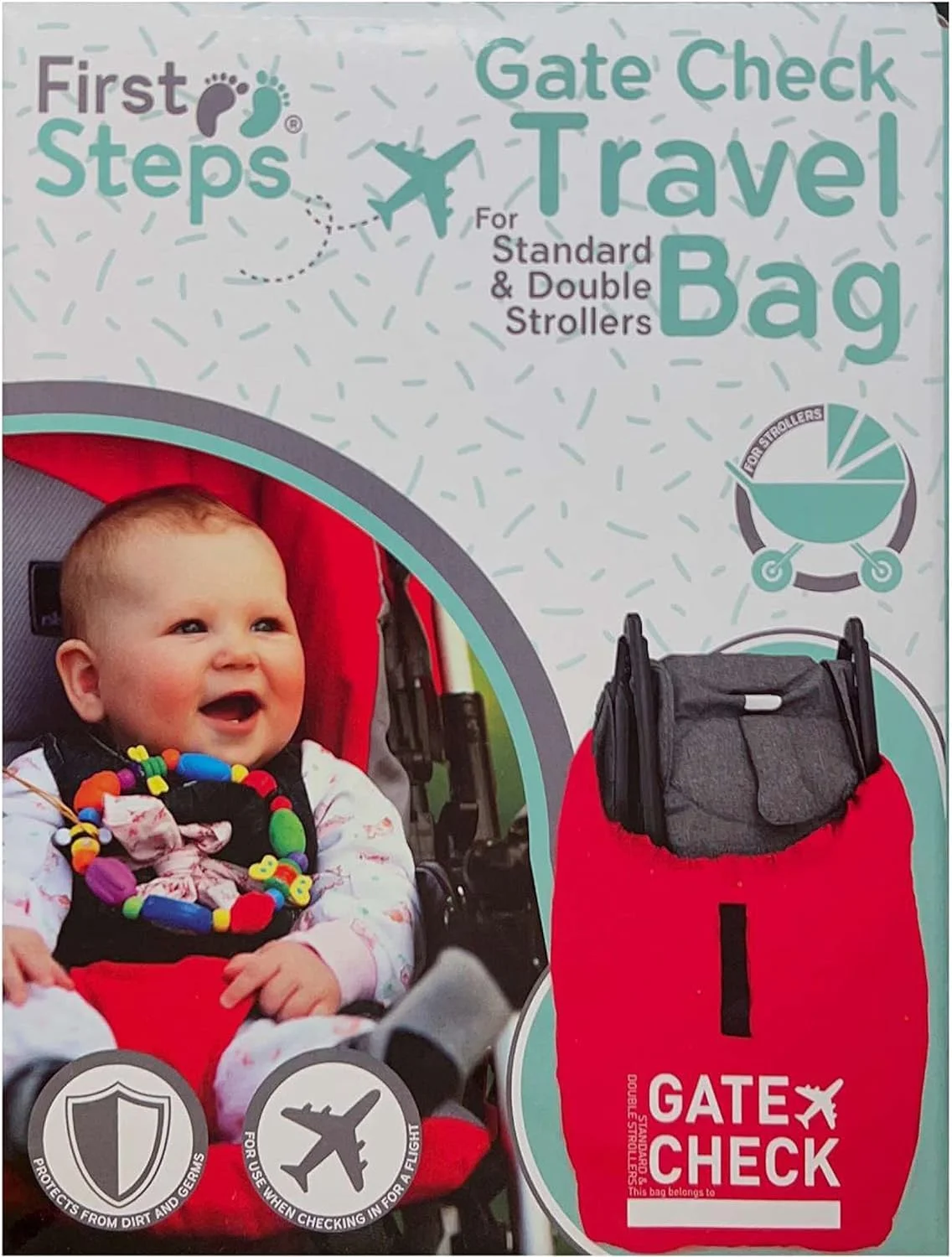 کیف حمل کالسکه کودک Steps Inn | لوازم جانبی مسافرتی گیت کودک | ملزومات سفر با کالسکه و پرام هواپیما برای کالسکه های استاندارد و دوقلو 115x51x31 سانتی متر کیف حمل کالسکه کودک Steps Inn | لوازم جانبی مسافرتی گیت کودک | ملزومات سفر با کالسکه و پرام هواپیما برای کالسکه های استاندارد و دوقلو 115x51x31 سانتی متر
