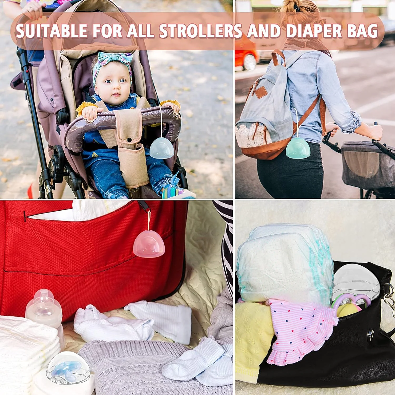 جا پستانکی اس ام ال پیو ام ای، بسته 4 عددی، جا پستانکی بدون BPA، جعبه نگهدارنده شفاف برای پستانک نوزاد (پستانک شامل نمی شود)، لوازم جانبی ضروری پستانک، همیشه پستانک را تمیز نگه دارید، تمیز کردن آسان (صورتی) جا پستانکی اس ام ال پیو ام ای، بسته 4 عددی، جا پستانکی بدون BPA، جعبه نگهدارنده شفاف برای پستانک نوزاد (پستانک شامل نمی شود)، لوازم جانبی ضروری پستانک، همیشه پستانک را تمیز نگه دارید، تمیز کردن آسان (صورتی)