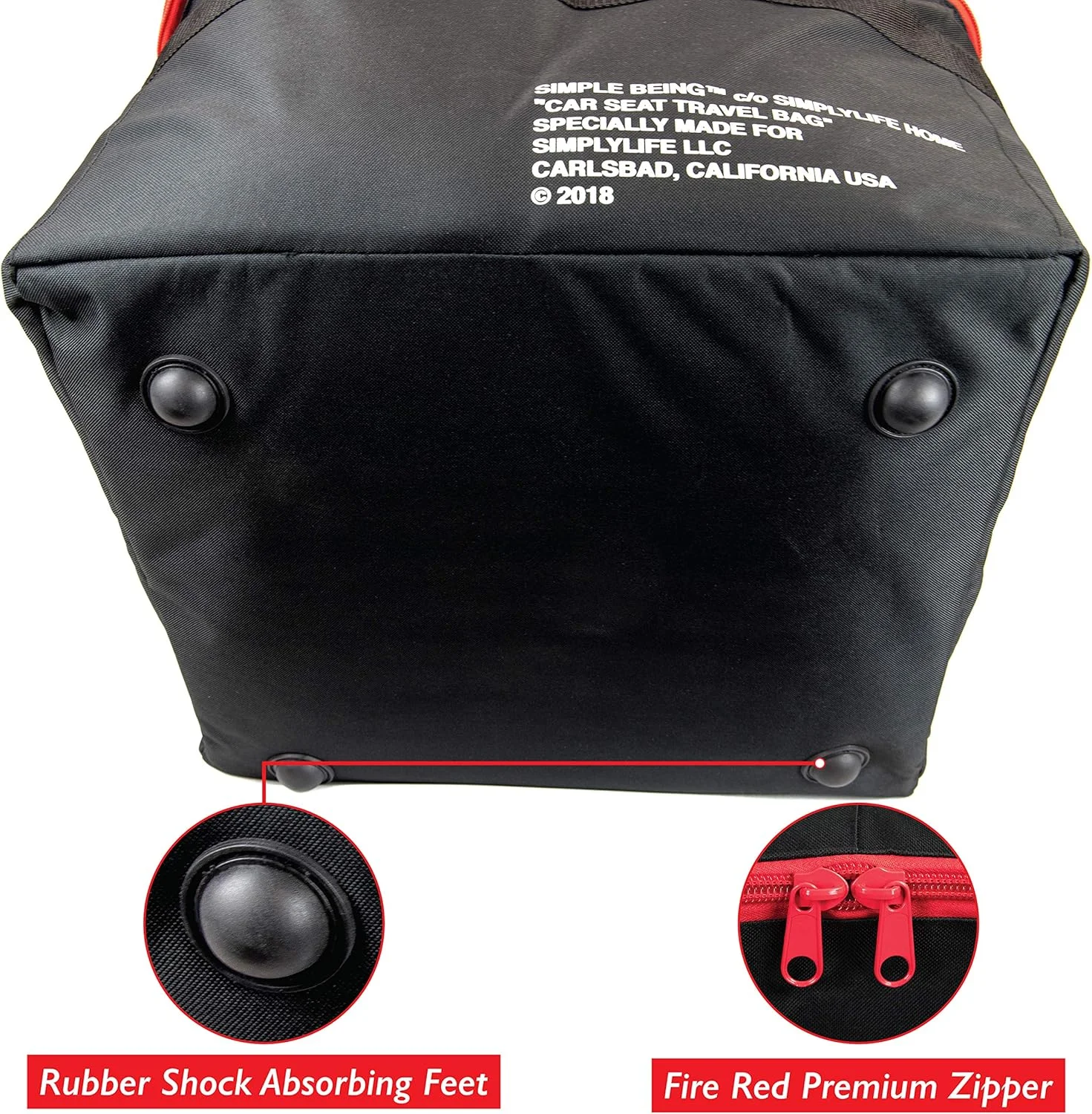 کیف حمل صندلی ماشین کودک Simple Being، محافظ صندلی بوستر برای هواپیما