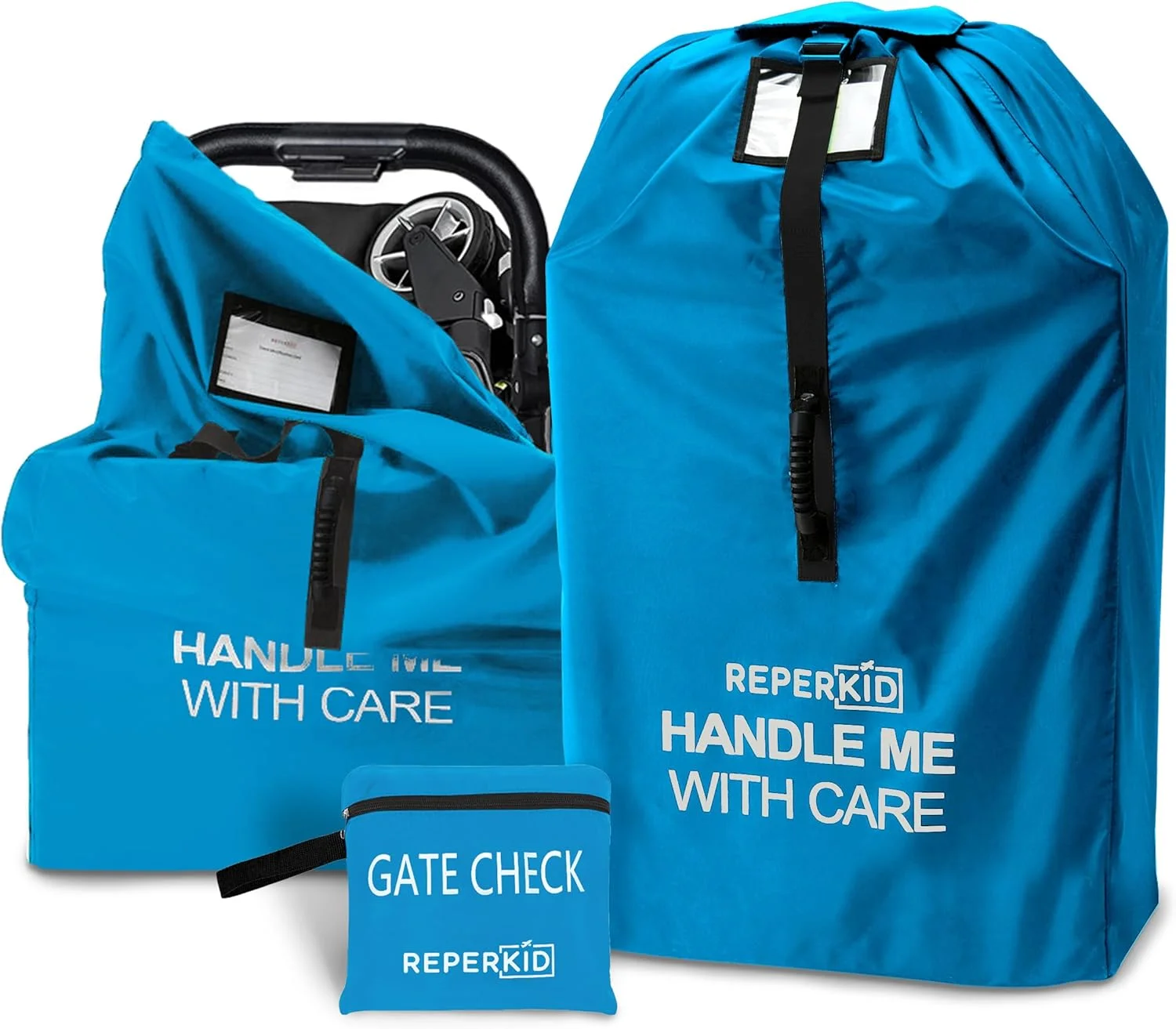 کیف حمل کالسکه متوسط ریپرکید مناسب برای سفر هوایی، آبی، 106x66x33 سانتیمتر، مناسب برای اکثر کالسکههای تکی از جمله مدلهای مخصوص دویدن و استاندارد – روکش ضد آب ممتاز، بندهای شانهای قابل تنظیم کیف حمل کالسکه متوسط ریپرکید مناسب برای سفر هوایی، آبی، 106x66x33 سانتیمتر، مناسب برای اکثر کالسکههای تکی از جمله مدلهای مخصوص دویدن و استاندارد – روکش ضد آب ممتاز، بندهای شانهای قابل تنظیم