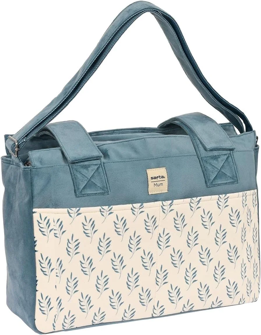 کیف لوازم کودک قابل تنظیم Safta طرح برگ های رنگارنگ، سایز متوسط کیف لوازم کودک قابل تنظیم Safta طرح برگ های رنگارنگ، سایز متوسط