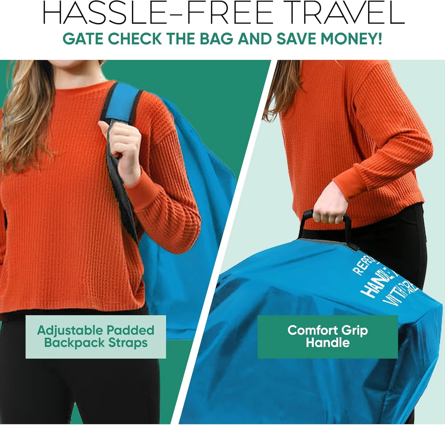 کیف حمل کالسکه متوسط ریپرکید مناسب برای سفر هوایی، آبی، 106x66x33 سانتیمتر، مناسب برای اکثر کالسکههای تکی از جمله مدلهای مخصوص دویدن و استاندارد – روکش ضد آب ممتاز، بندهای شانهای قابل تنظیم کیف حمل کالسکه متوسط ریپرکید مناسب برای سفر هوایی، آبی، 106x66x33 سانتیمتر، مناسب برای اکثر کالسکههای تکی از جمله مدلهای مخصوص دویدن و استاندارد – روکش ضد آب ممتاز، بندهای شانهای قابل تنظیم