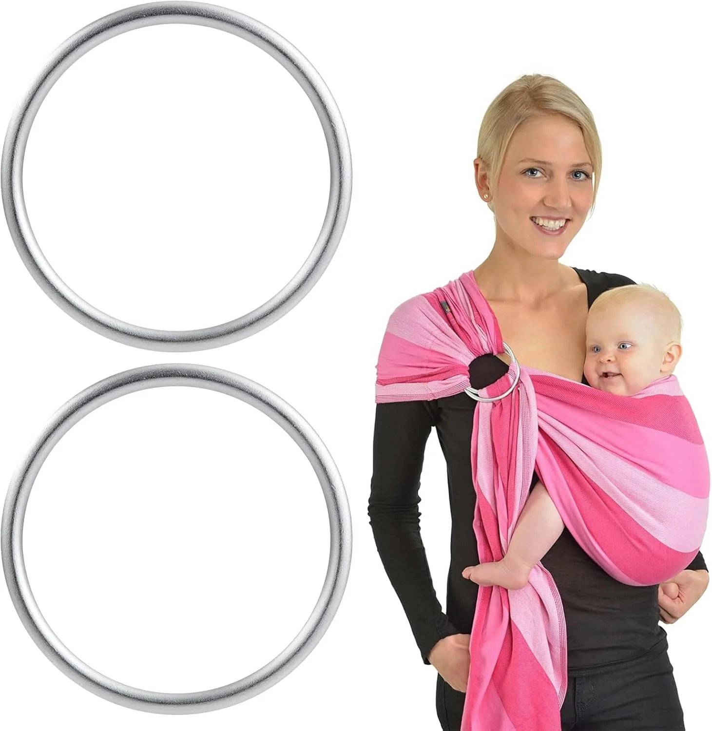 حلقه های آغوشی نوزاد، 2 عدد حلقه آغوشی، حلقه آلومینیومی قابل حمل برای کودکان نوپا، آغوشی نقره ای کودک، حلقه های آلومینیومی روکش پنبه ای، لوازم جانبی حلقه آغوشی نوزاد برای کودکان نوپا حلقه های آغوشی نوزاد، 2 عدد حلقه آغوشی، حلقه آلومینیومی قابل حمل برای کودکان نوپا، آغوشی نقره ای کودک، حلقه های آلومینیومی روکش پنبه ای، لوازم جانبی حلقه آغوشی نوزاد برای کودکان نوپا