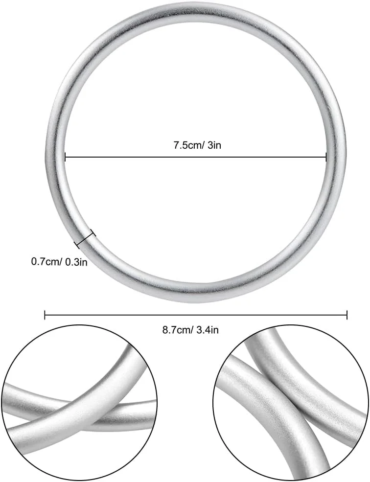 حلقه های آغوشی نوزاد، 2 عدد حلقه آغوشی، حلقه آلومینیومی قابل حمل برای کودکان نوپا، آغوشی نقره ای کودک، حلقه های آلومینیومی روکش پنبه ای، لوازم جانبی حلقه آغوشی نوزاد برای کودکان نوپا حلقه های آغوشی نوزاد، 2 عدد حلقه آغوشی، حلقه آلومینیومی قابل حمل برای کودکان نوپا، آغوشی نقره ای کودک، حلقه های آلومینیومی روکش پنبه ای، لوازم جانبی حلقه آغوشی نوزاد برای کودکان نوپا