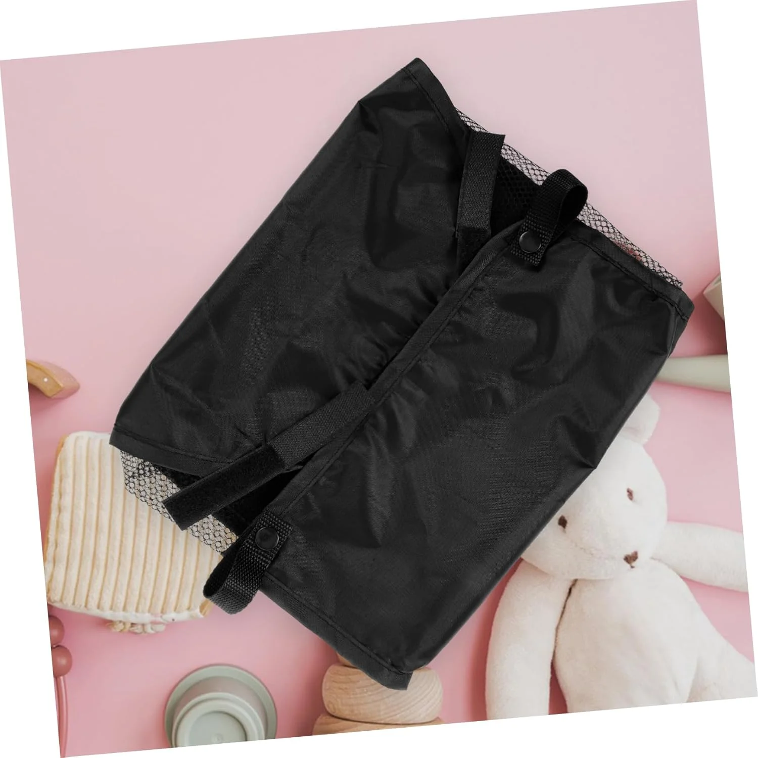 سبد ذخیره سازی کالسکه ORFOFE، سازمان دهنده سبک وزن برای ذخیره سازی زیرین، طراحی متنوع و جادار برای لوازم جانبی کالسکه، فنجان ها، بطری ها و پوشک