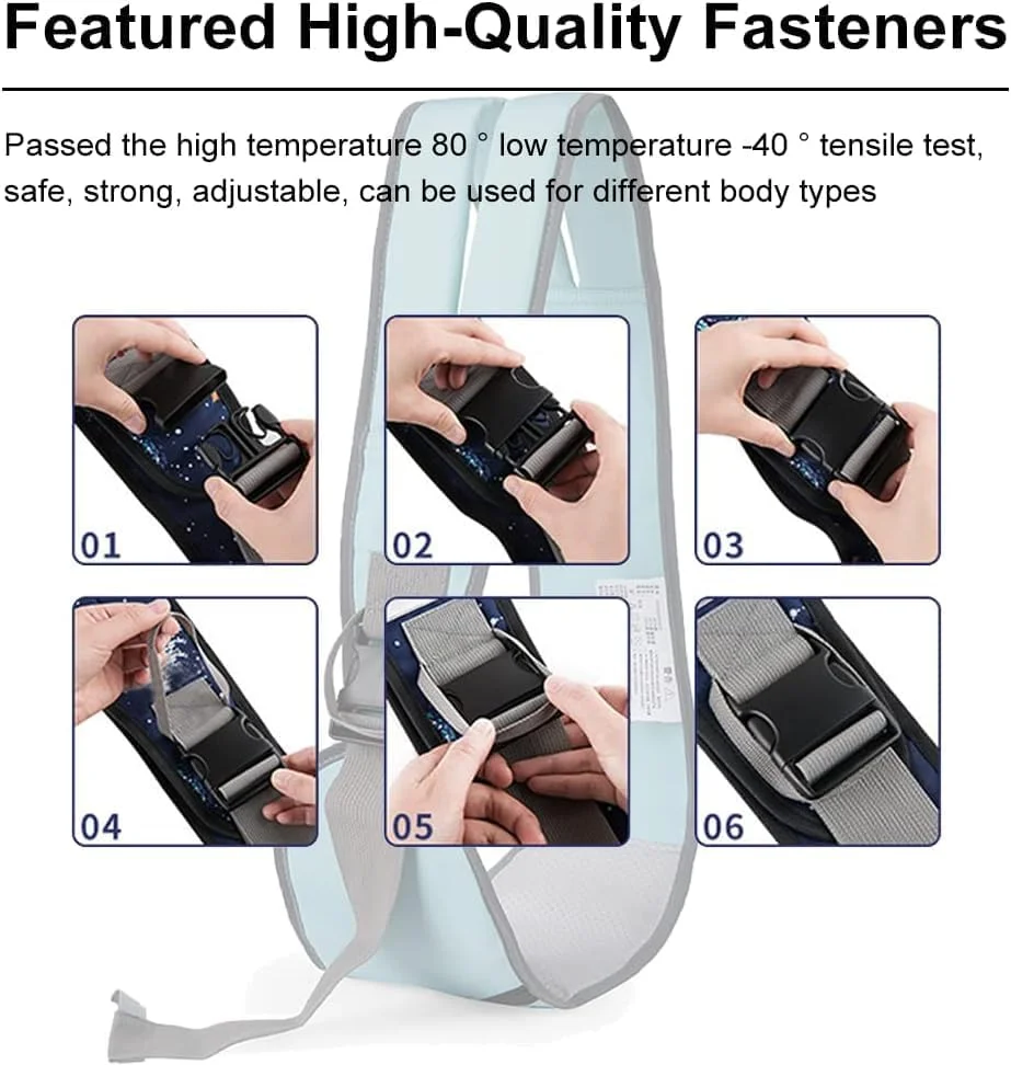 آغوشی نرم نوزاد NALACAL، اسلینگ کودک نوپا با بند شانه ای راحت قابل تنظیم، اسلینگ کودک ارگونومیک قابل تنفس و قابل حمل برای نوزاد، کودک نوپا (خاکستری)