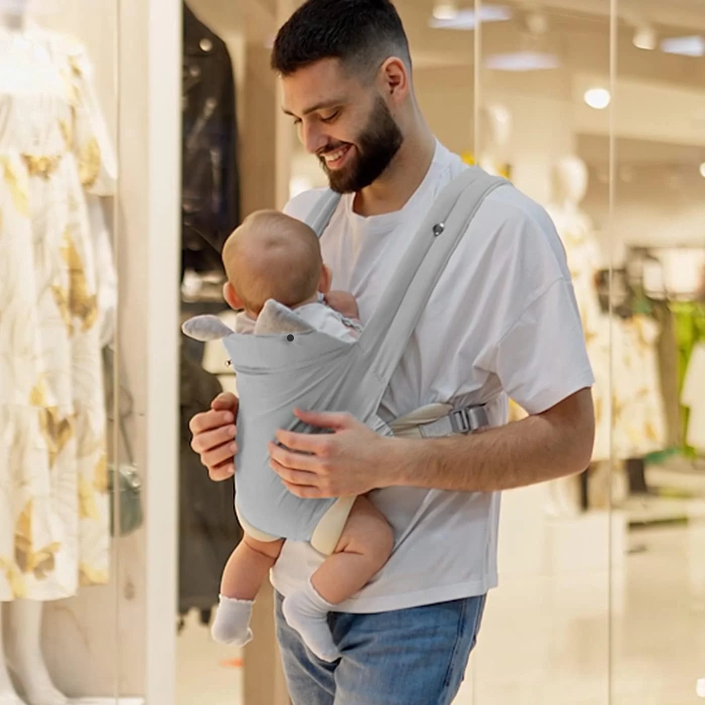 آغوشی نوزاد نالاکال با جیب، 4 در 1 با استفاده آسان، آغوشی قابل تنظیم و تنفسی، مناسب برای نوزادان تا 15 کیلوگرم، پشتیبانی کمری تقویت شده، بدون نیاز به دست آغوشی نوزاد نالاکال با جیب، 4 در 1 با استفاده آسان، آغوشی قابل تنظیم و تنفسی، مناسب برای نوزادان تا 15 کیلوگرم، پشتیبانی کمری تقویت شده، بدون نیاز به دست