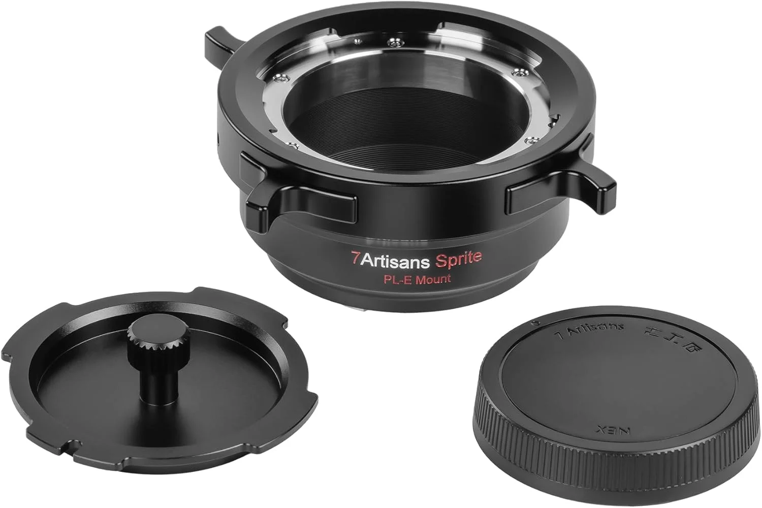 آداپتور مانت لنز 7artisans PL-E با قفل چرخشی سازگار برای لنزهای PL به دوربین های مانت Sony E/NEX مدل A7S3/FS7/5/FX9 /A7R4/R3/A/Nex Series