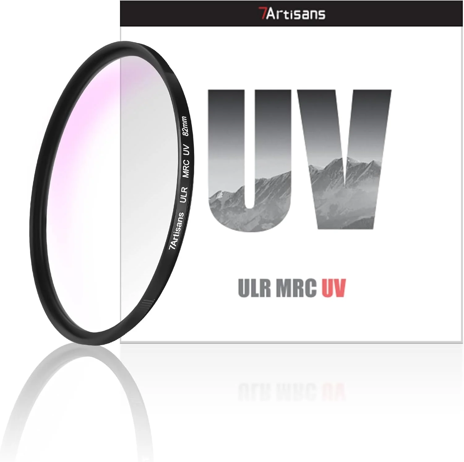 7artisans ULR MRC UV Low-Reflection Filter Multi-Layer Coating Anti-glare, Anti-ghosting, Waterproof, Anti-oil UV Effect Filter, Various Sizes Suitable for Camera Lenses