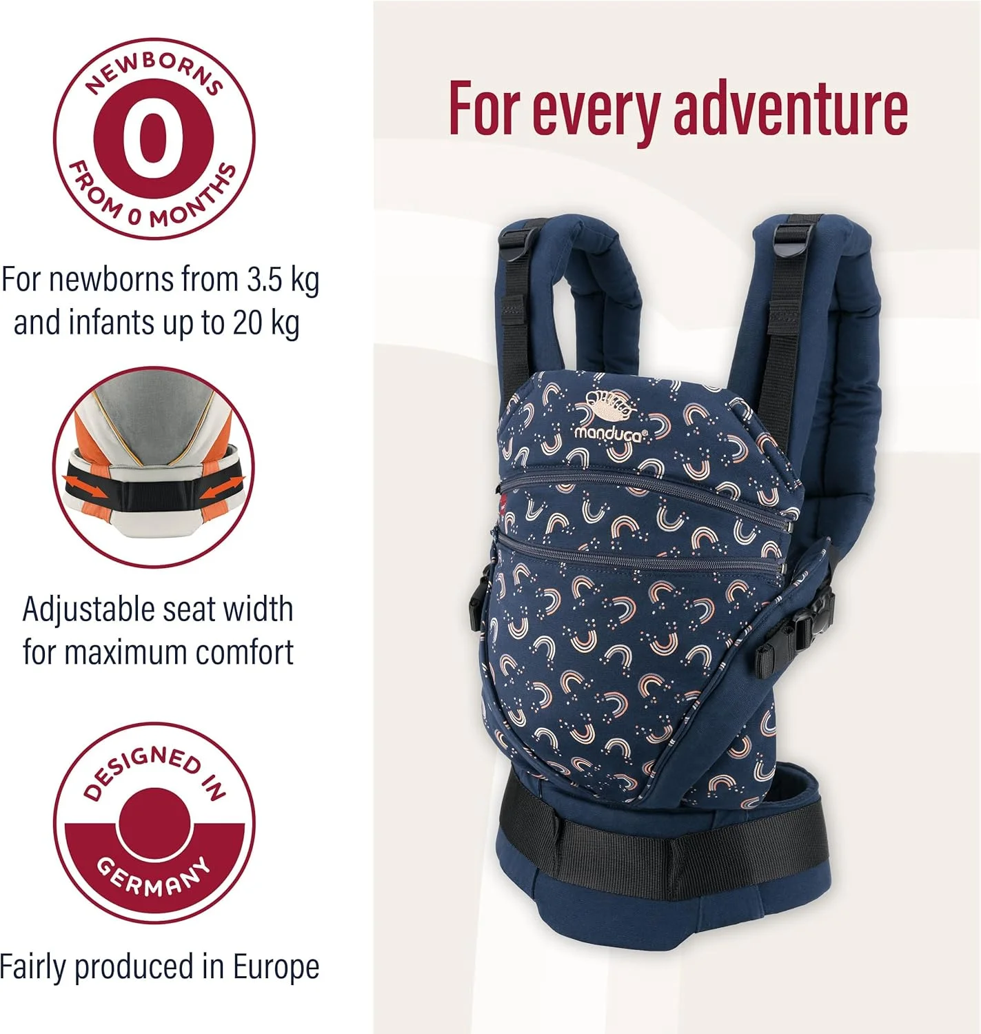 آغوشی نوزاد ماندوکا XT - صندلی قابل تنظیم که با کودک شما رشد می کند - از نوزاد تا نوپا - آغوشی نوزاد پنبه ارگانیک با 3 حالت حمل، شب رنگین کمان آغوشی نوزاد ماندوکا XT - صندلی قابل تنظیم که با کودک شما رشد می کند - از نوزاد تا نوپا - آغوشی نوزاد پنبه ارگانیک با 3 حالت حمل، شب رنگین کمان