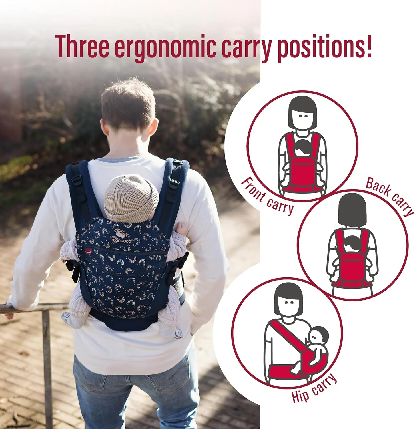 آغوشی نوزاد ماندوکا XT - صندلی قابل تنظیم که با کودک شما رشد می کند - از نوزاد تا نوپا - آغوشی نوزاد پنبه ارگانیک با 3 حالت حمل، شب رنگین کمان آغوشی نوزاد ماندوکا XT - صندلی قابل تنظیم که با کودک شما رشد می کند - از نوزاد تا نوپا - آغوشی نوزاد پنبه ارگانیک با 3 حالت حمل، شب رنگین کمان