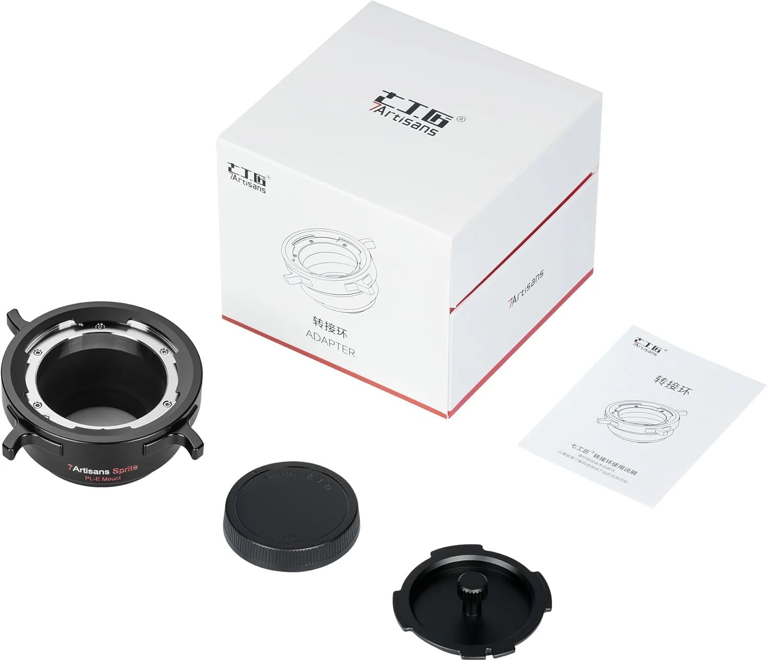 آداپتور مانت لنز 7artisans PL-E با قفل چرخشی سازگار برای لنزهای PL به دوربین های مانت Sony E/NEX مدل A7S3/FS7/5/FX9 /A7R4/R3/A/Nex Series