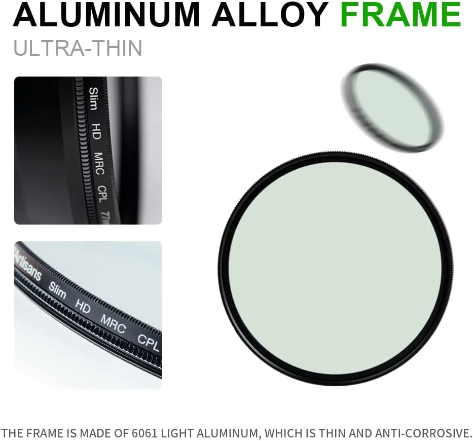 7artisans Circular Polarizer Camera Lens Filter Ultra-Slim Multi Layer Coatings CPL for Camera Lens (46mm) 7artisans Circular Polarizer Camera Lens Filter Ultra-Slim Multi Layer Coatings CPL for Camera Lens (46mm)