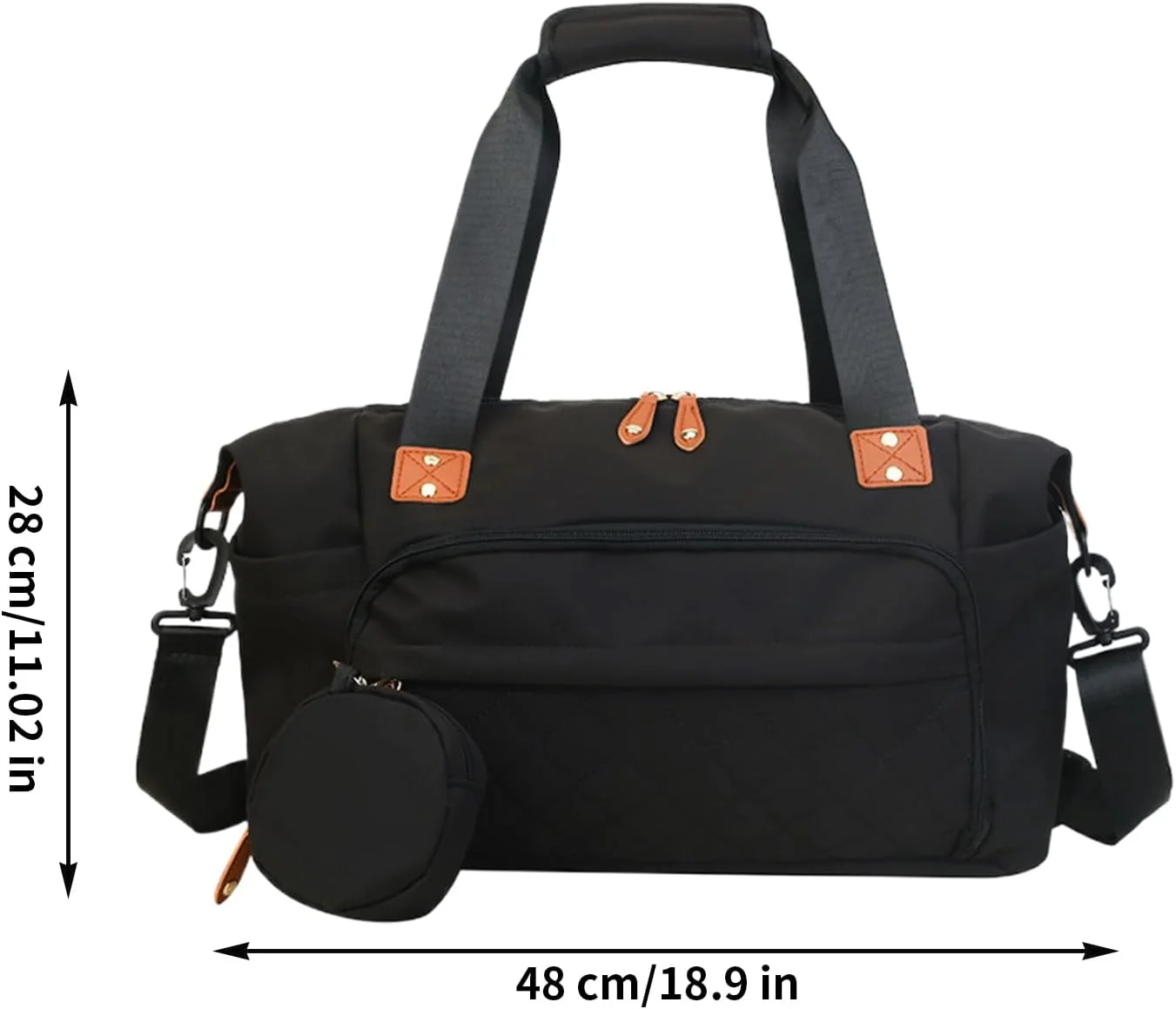 Large Diaper Bag, Maternity Bag, Ergonomic Suitcase Organizer Handbag Carrier for Cruise Hospital Swimming Camping Hiking Airplane