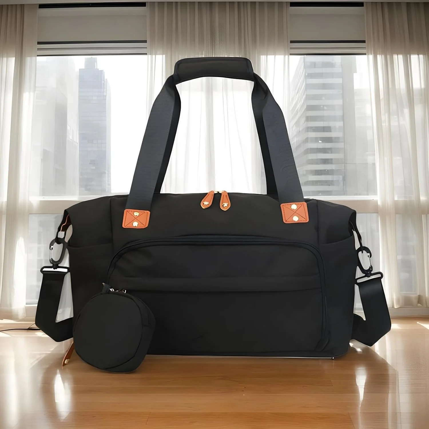 Large Diaper Bag, Maternity Bag, Ergonomic Suitcase Organizer Handbag Carrier for Cruise Hospital Swimming Camping Hiking Airplane