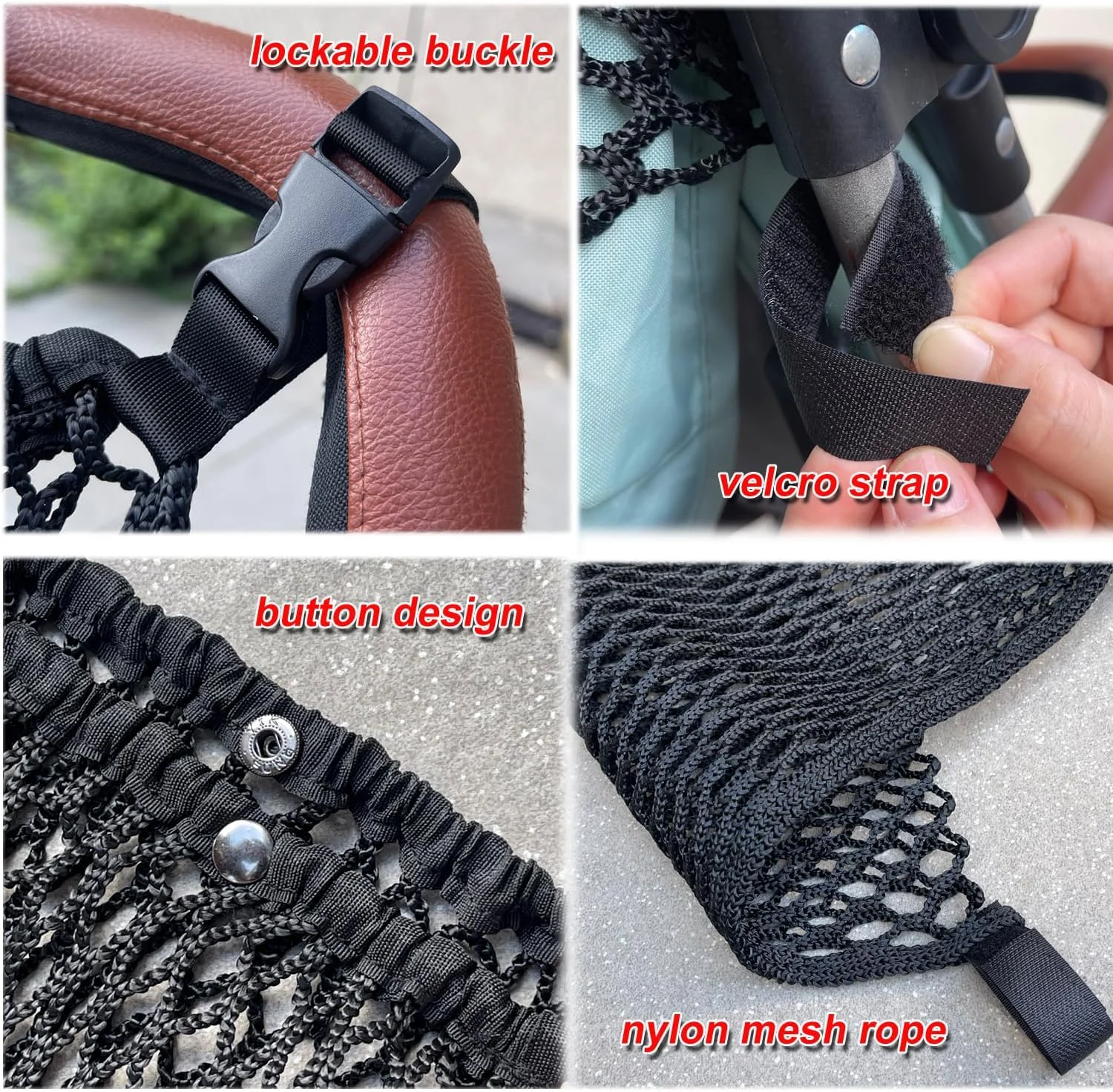 کیف آویز سازمان دهنده لوازم کودک MaPctSy، توری نگهداری وسایل با فضای ذخیره سازی بسیار بزرگ، لوازم جانبی کالسکه برای اسباب بازی، پوشک، تنقلات (مشکی) کیف آویز سازمان دهنده لوازم کودک MaPctSy، توری نگهداری وسایل با فضای ذخیره سازی بسیار بزرگ، لوازم جانبی کالسکه برای اسباب بازی، پوشک، تنقلات (مشکی)