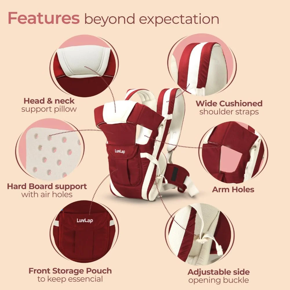 آغوشی نوزاد شیک LuvLap (قرمز)
